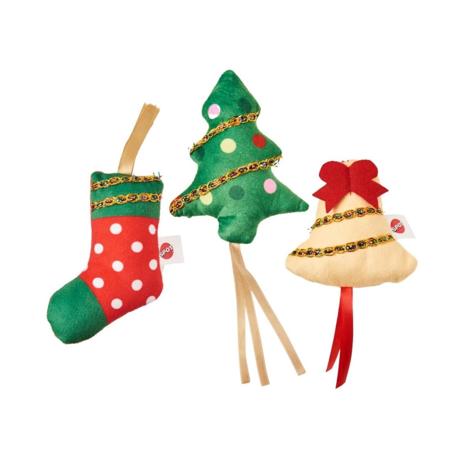 Spot Holiday Festive Catnip Cat Toy, 1 Each, Assorted