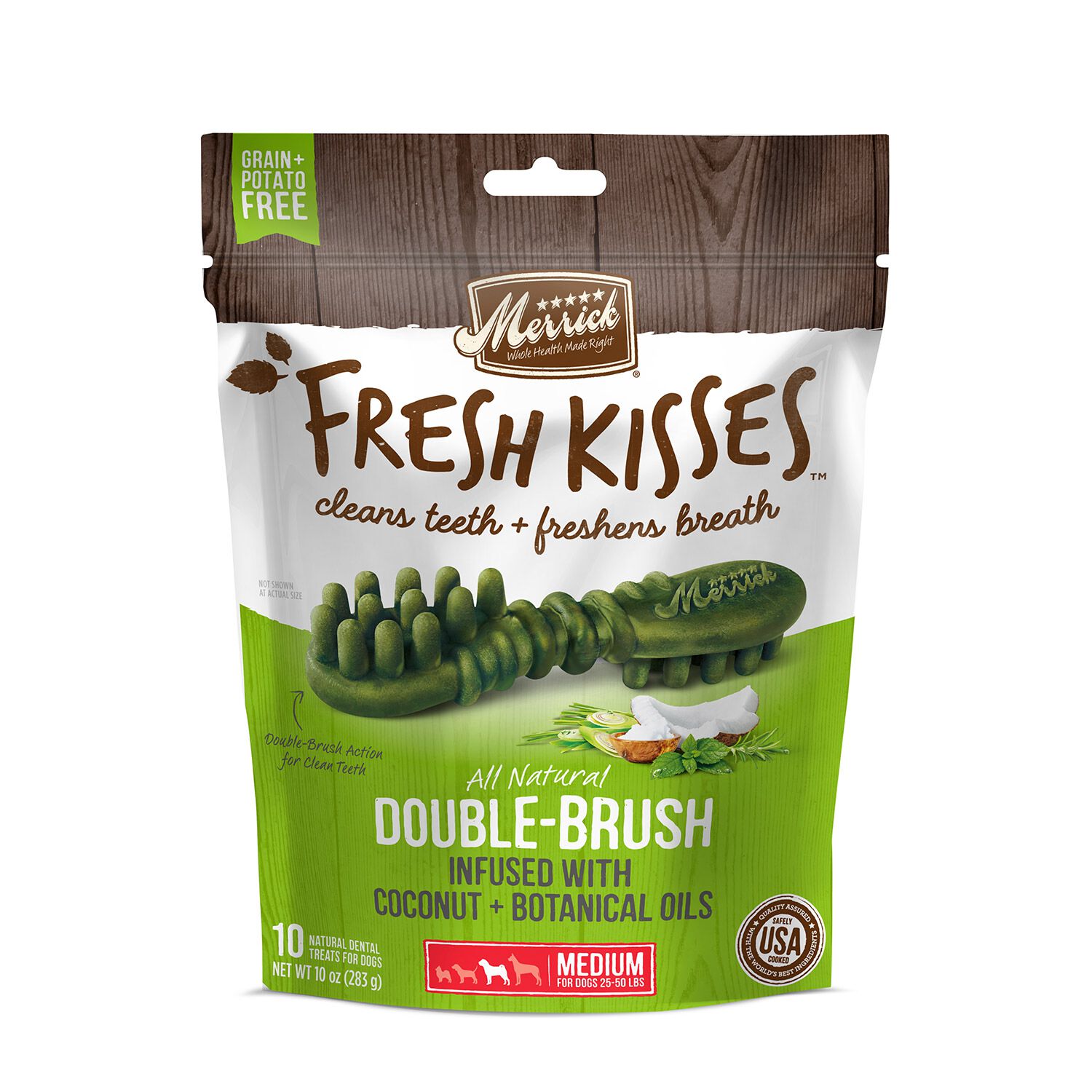 Merrick Fresh Kisses Coconut + Botanical Oils Medium Dog Treats
