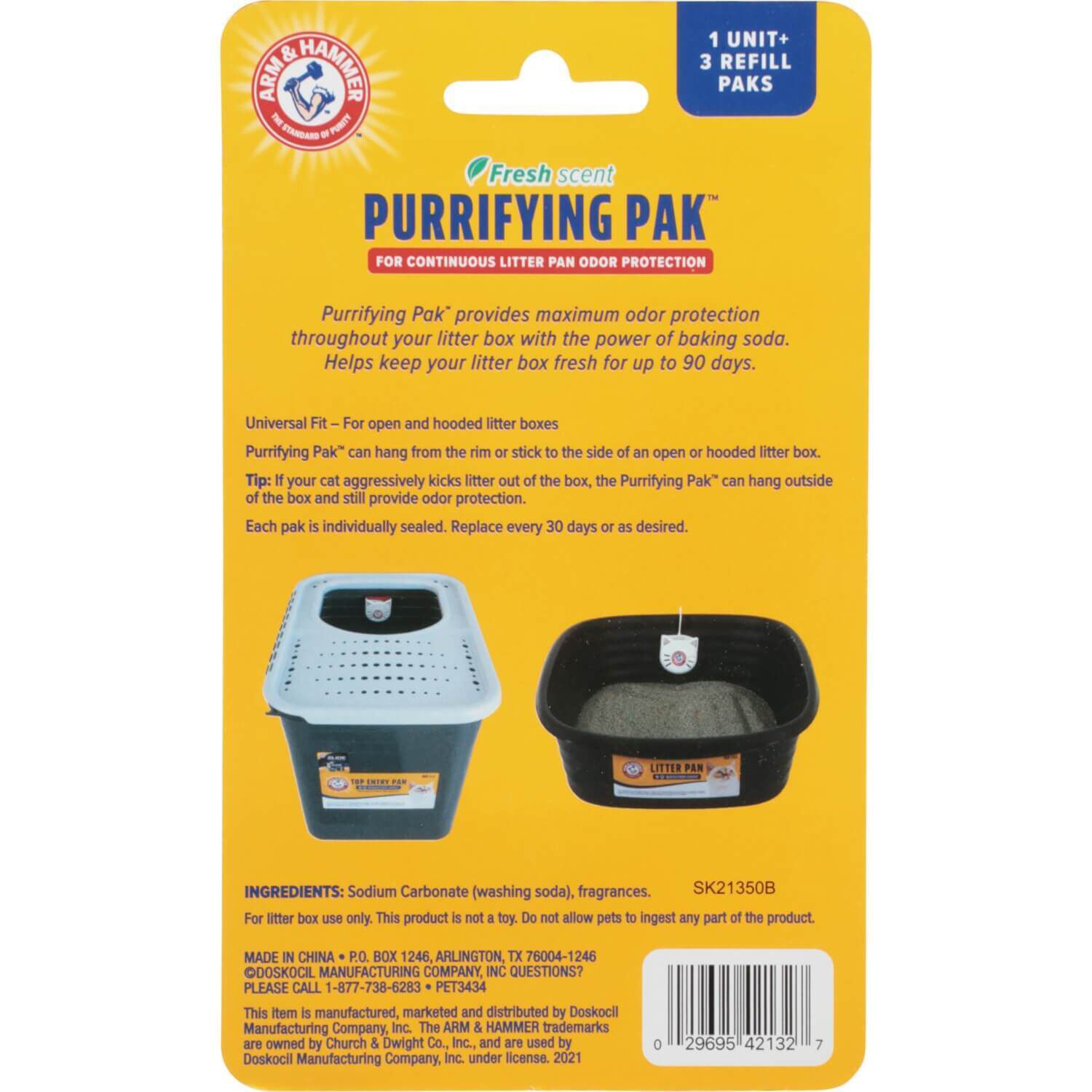 Arm & Hammer Fresh Scent Purrifying Pack Cat Litter Box Deodorizer