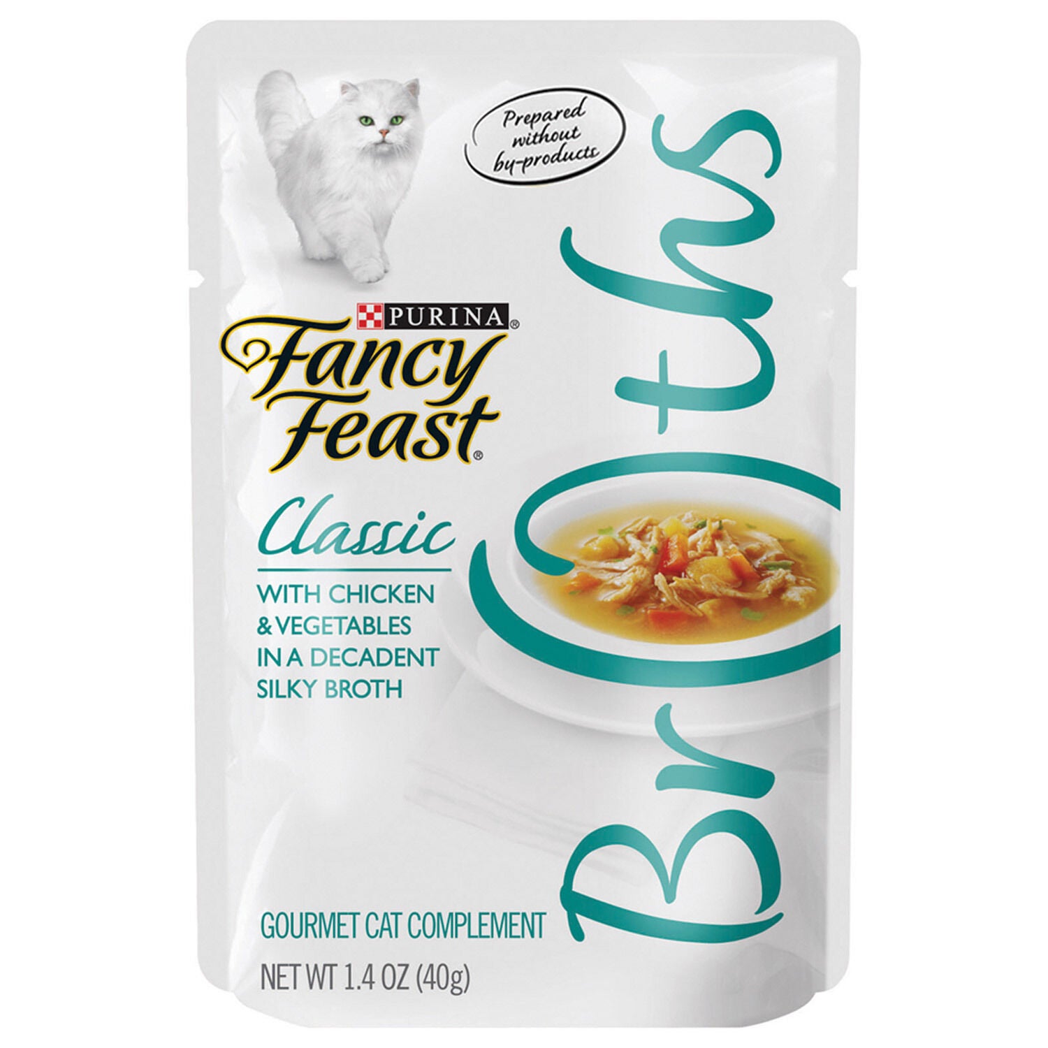 Fancy Feast Broths Classic With Chicken & Vegetables Wet Cat Food