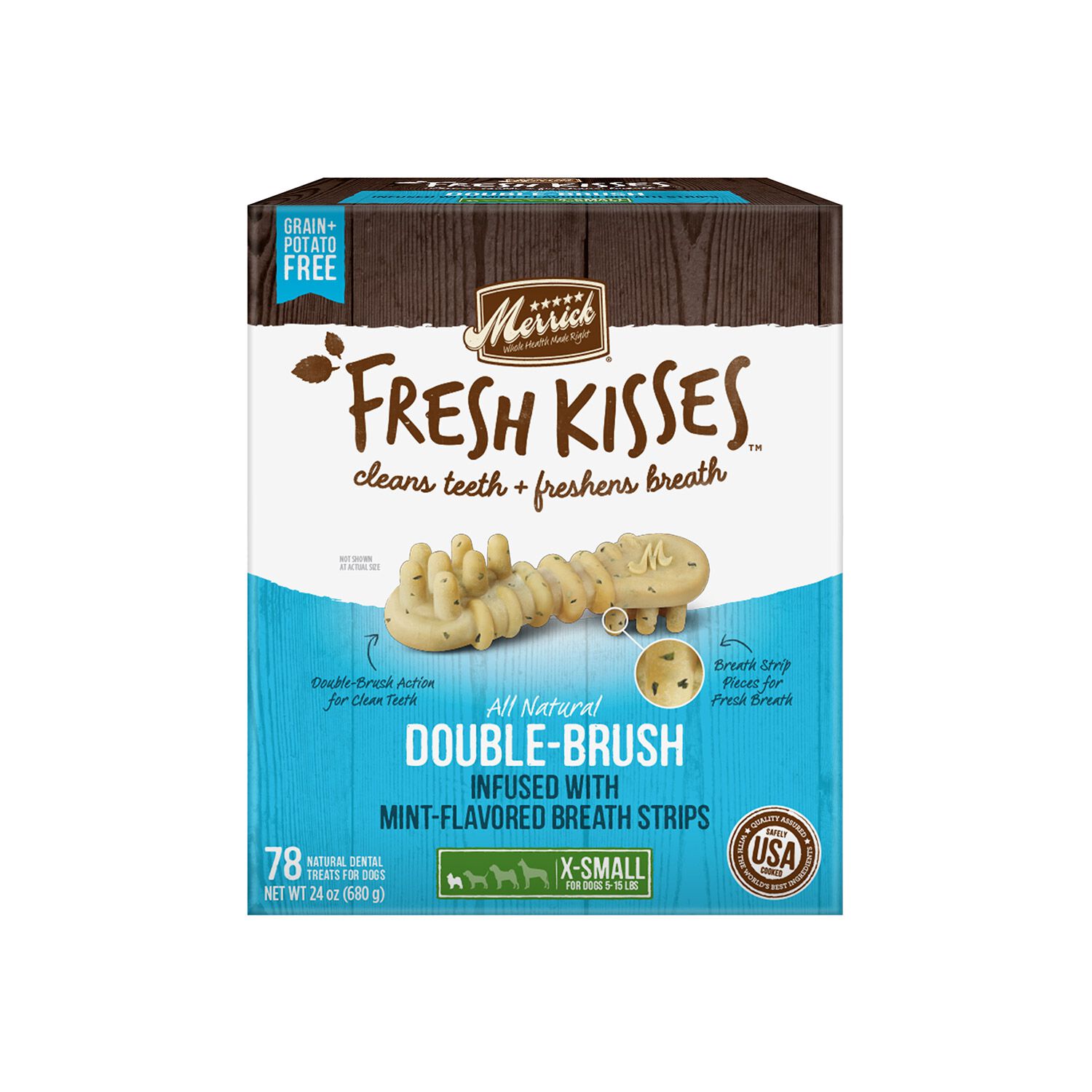 Merrick Fresh Kisses Mint Strips X-Small Dog Treats