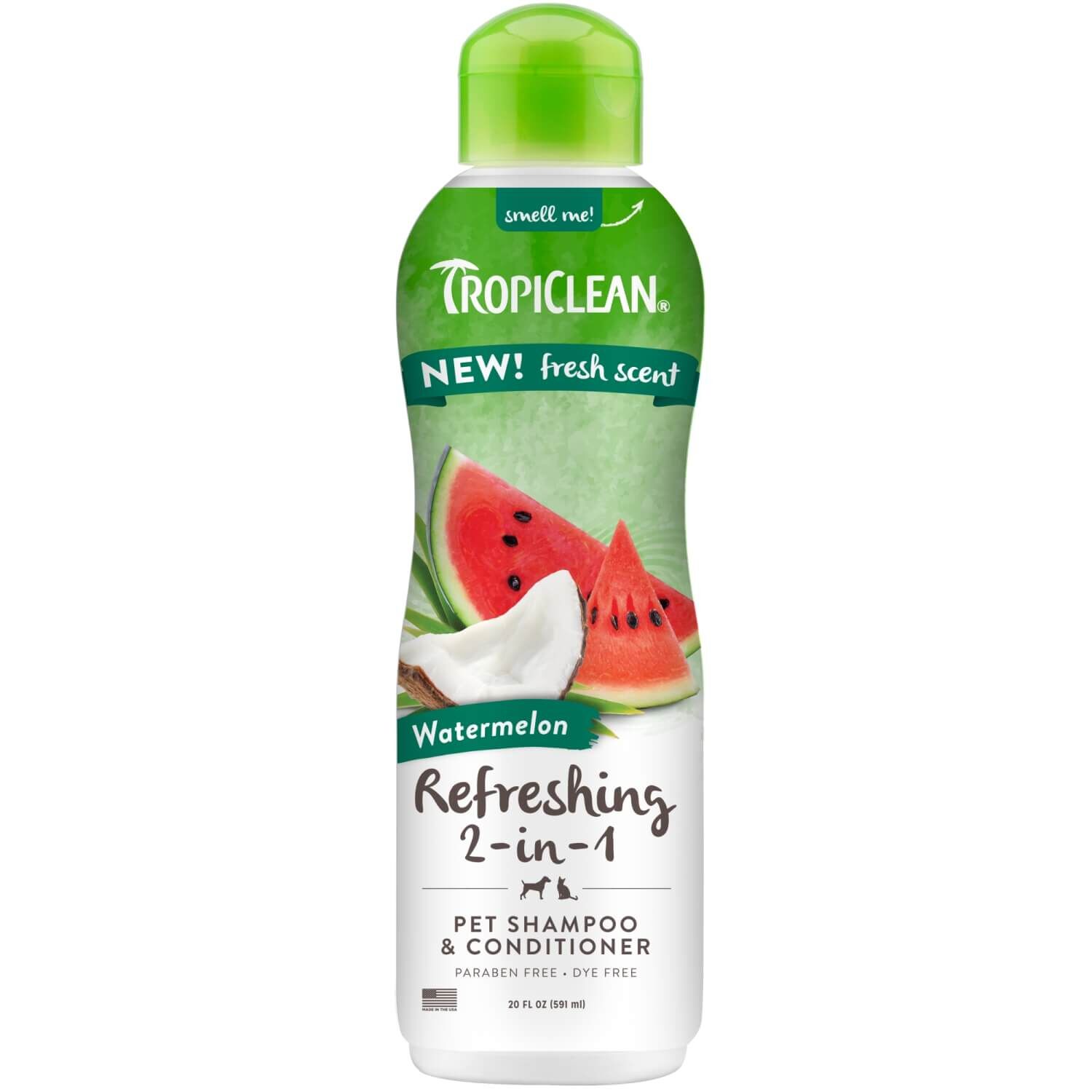 Tropiclean Refreshing Watermelon 2-In-1 Shampoo And Conditioner For Dogs & Cats