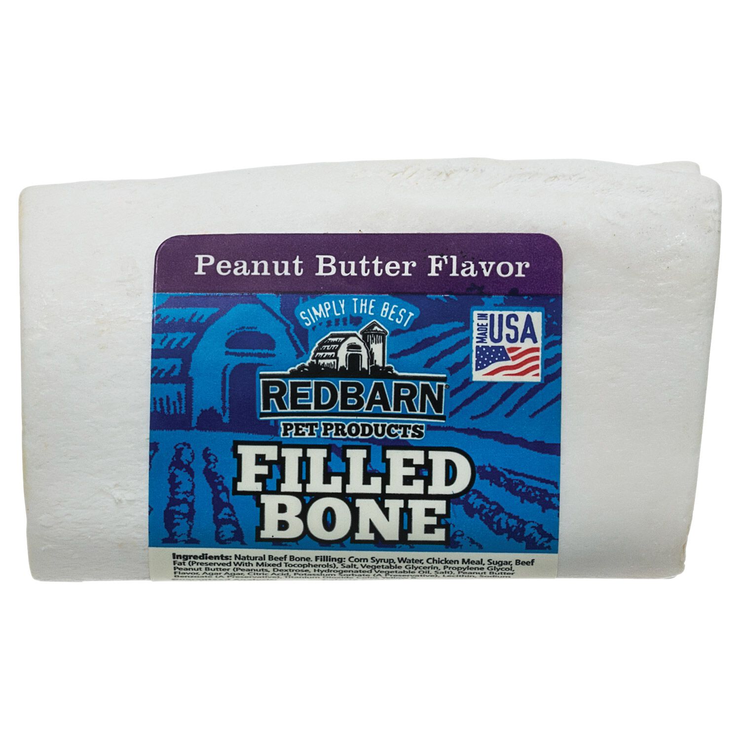 Redbarn Peanut Butter Filled Bone Dog Treat