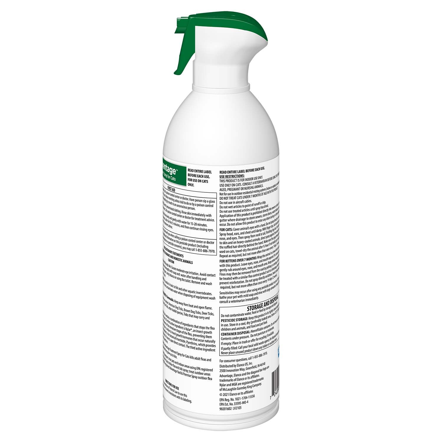 Advantage Flea & Tick Spray For Cats