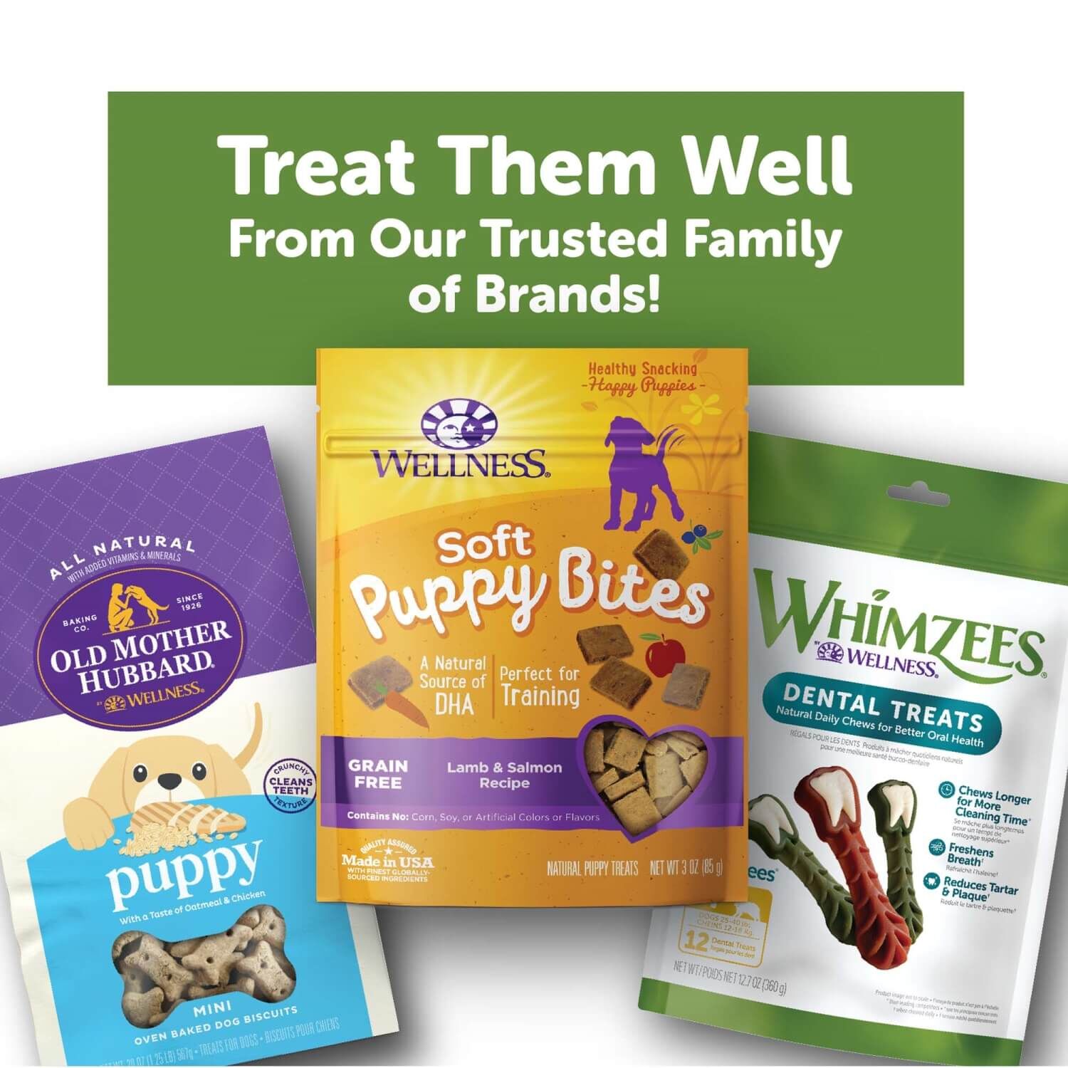 Whimzees Puppy Natural Grain Free Dental Chews For Dogs, Medium / Large Breed, 14 Count