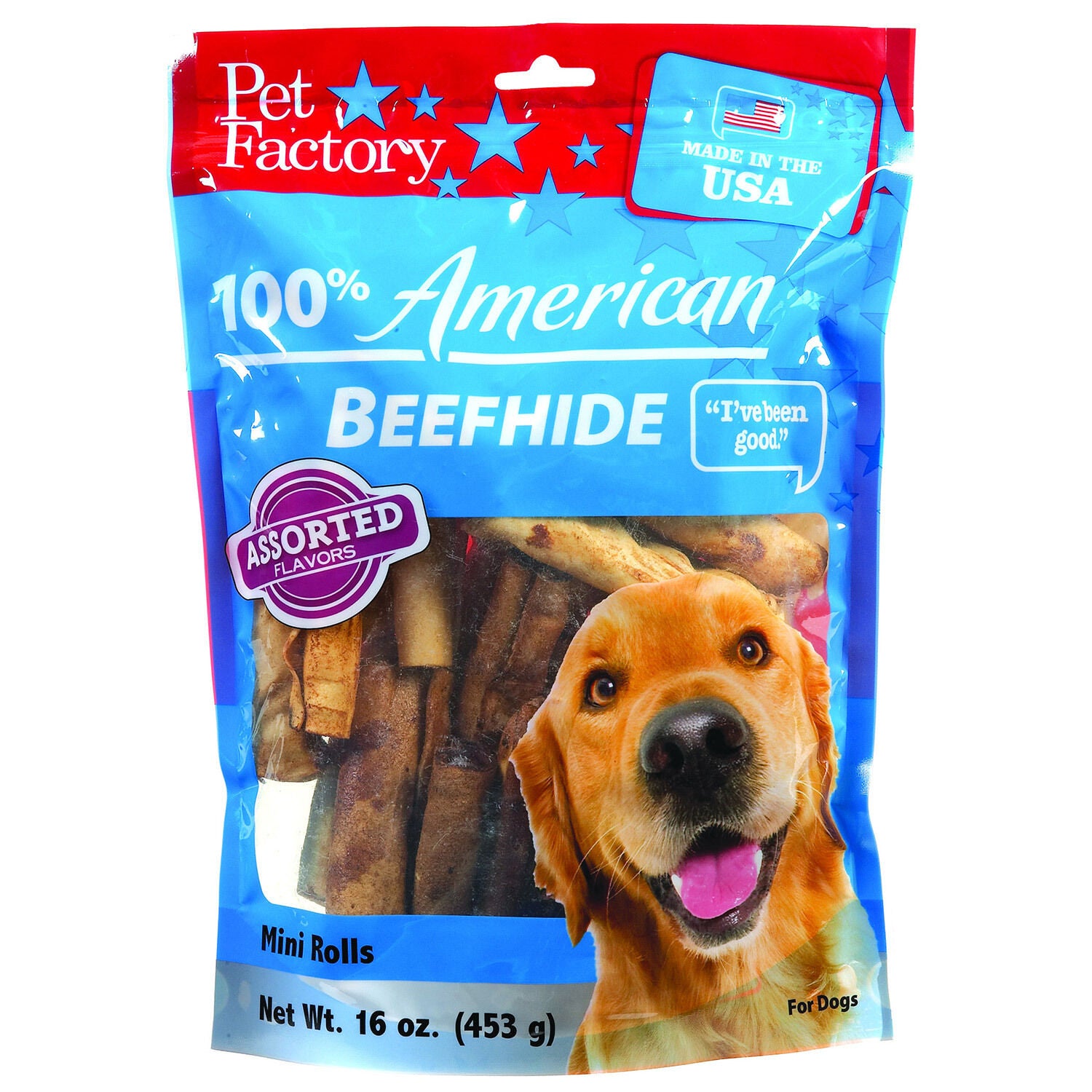Pet Factory Assorted Flavored Mini Rolls Dog Treat