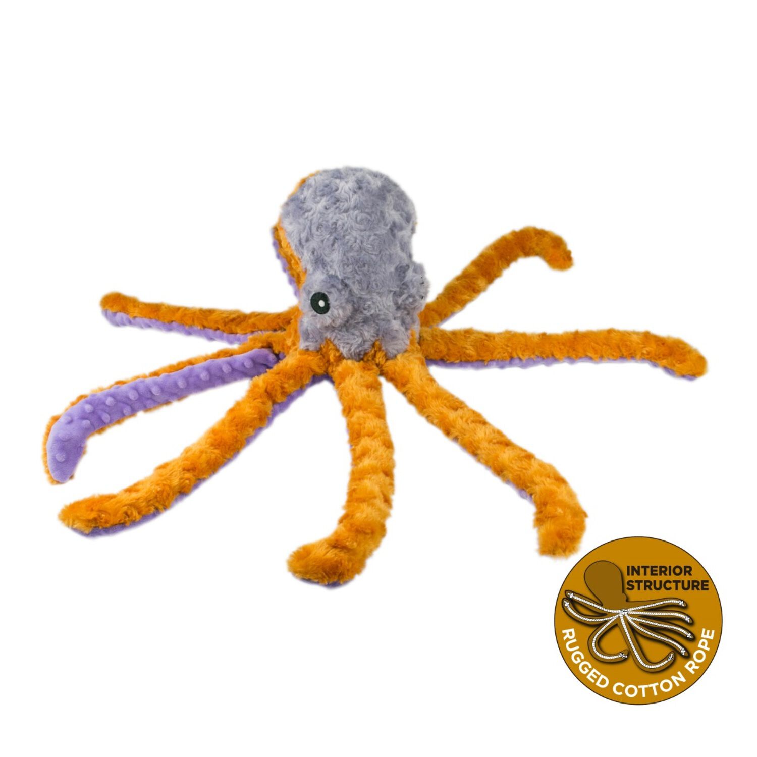 Tall Tails Octopus With Squeaker Plush Dog Toy, 14"