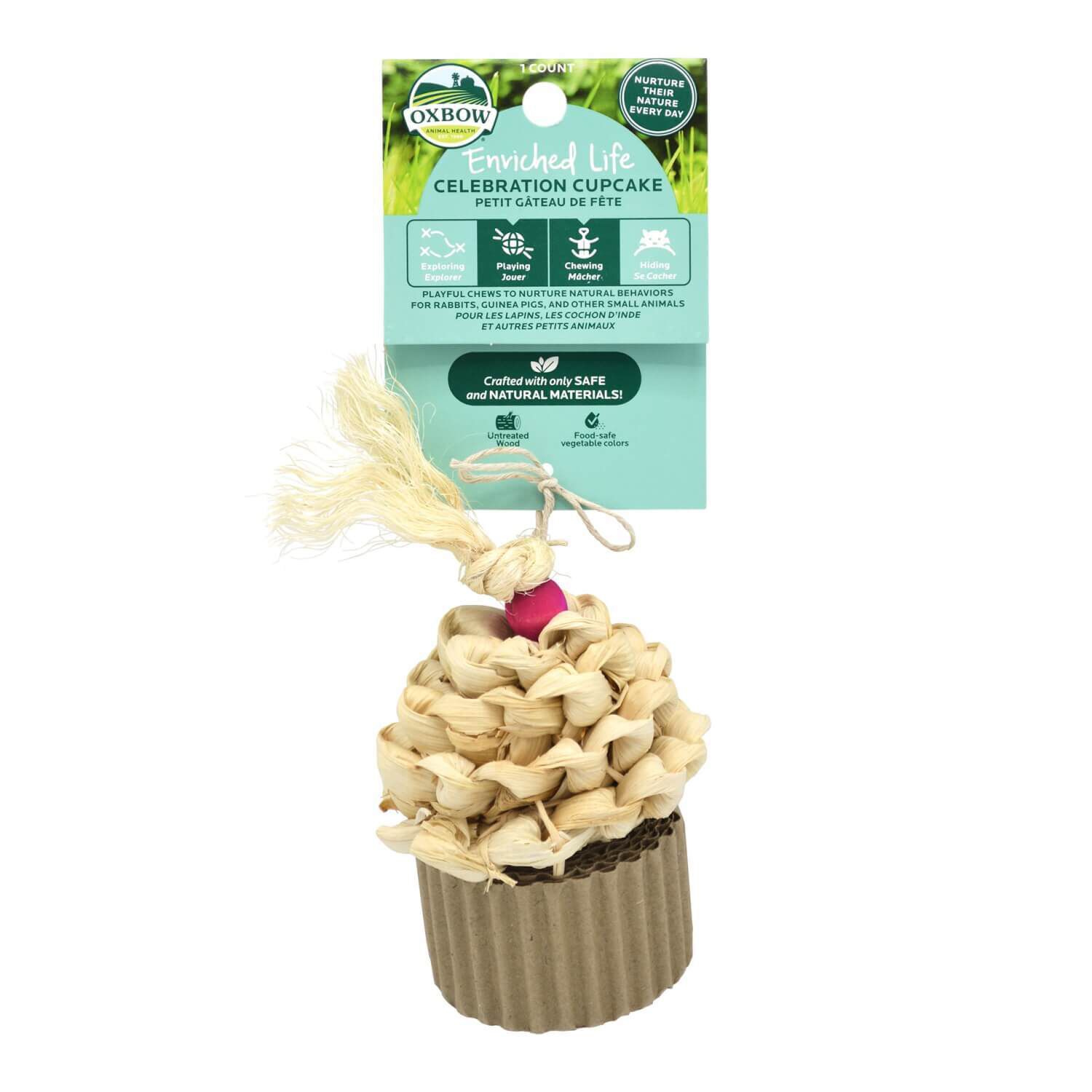 Oxbow Enriched Life Celebration Cupcake Small Pet Foraging Toy