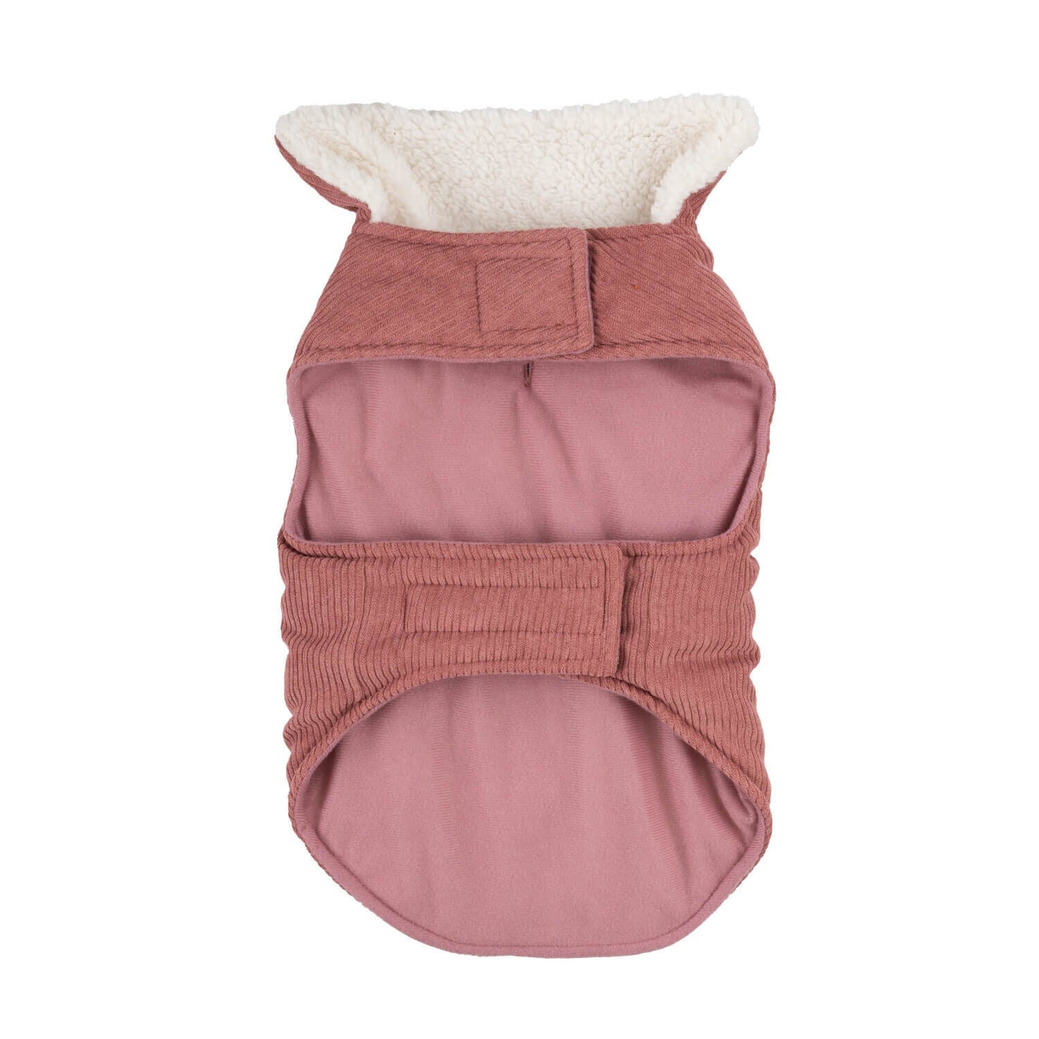 Simply Dog Pink Corduroy With Sherpa Collar Fall Dog Jacket