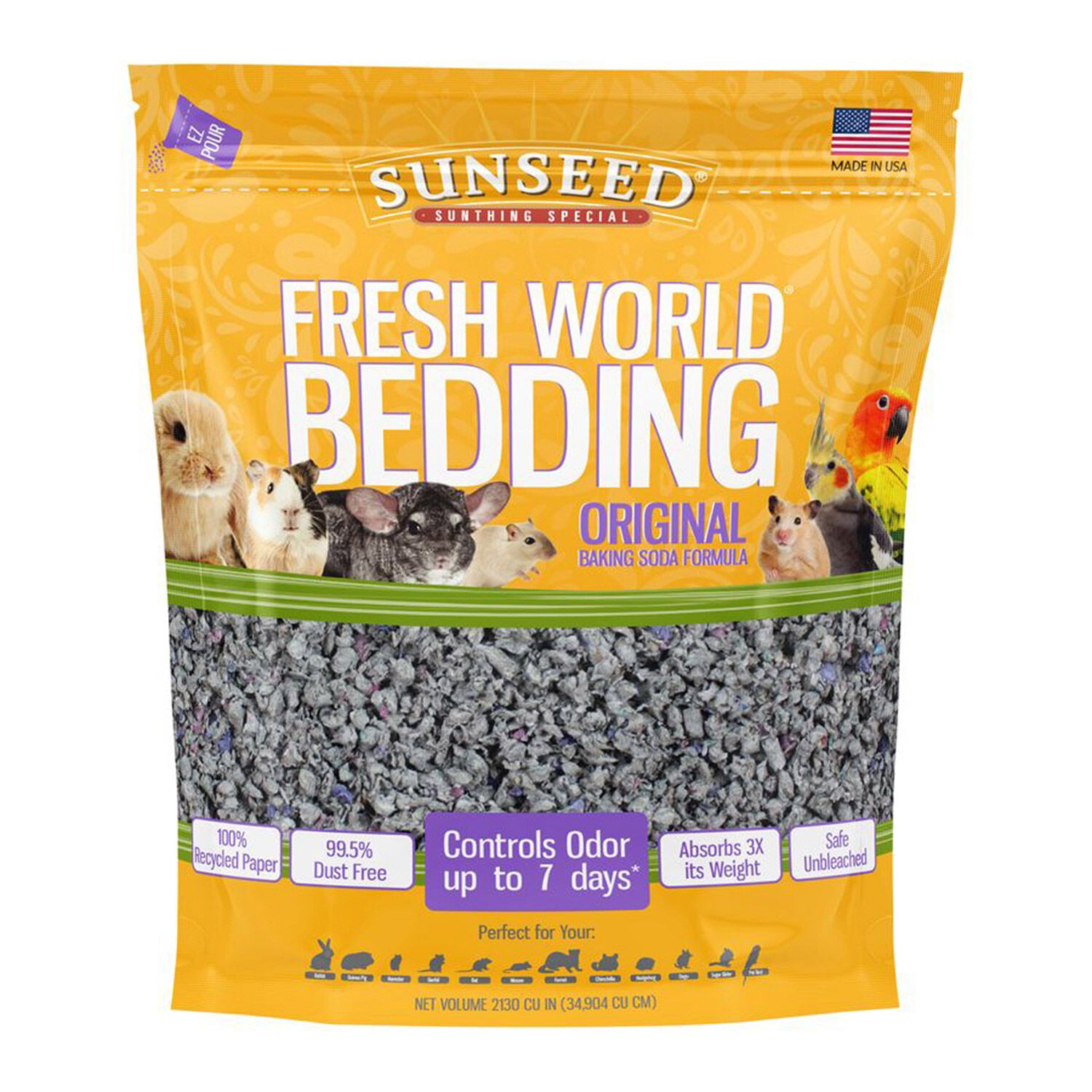 Sun Seed Fresh World Grey Small Animal Bedding