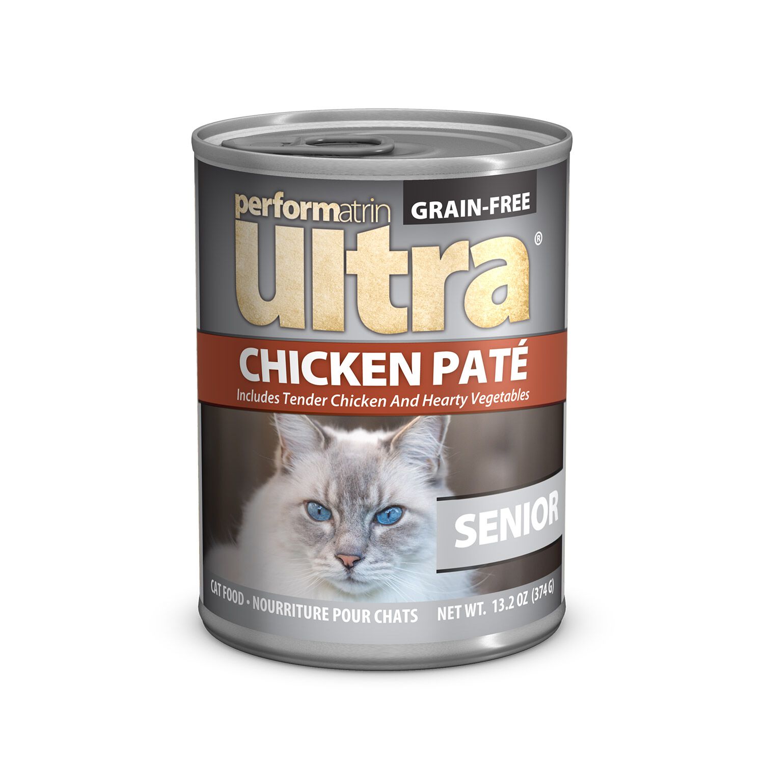 Performatrin Ultra Grain-Free Chicken Pate Recipe Wet Cat Food For Senior Cats