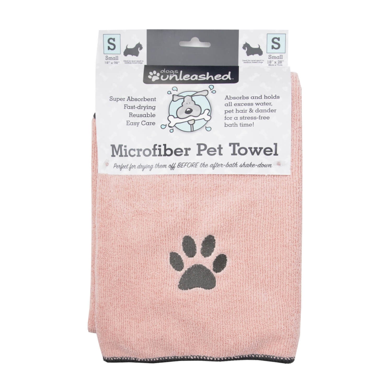 Unleashed Microfiber Pet Towel - Blush
