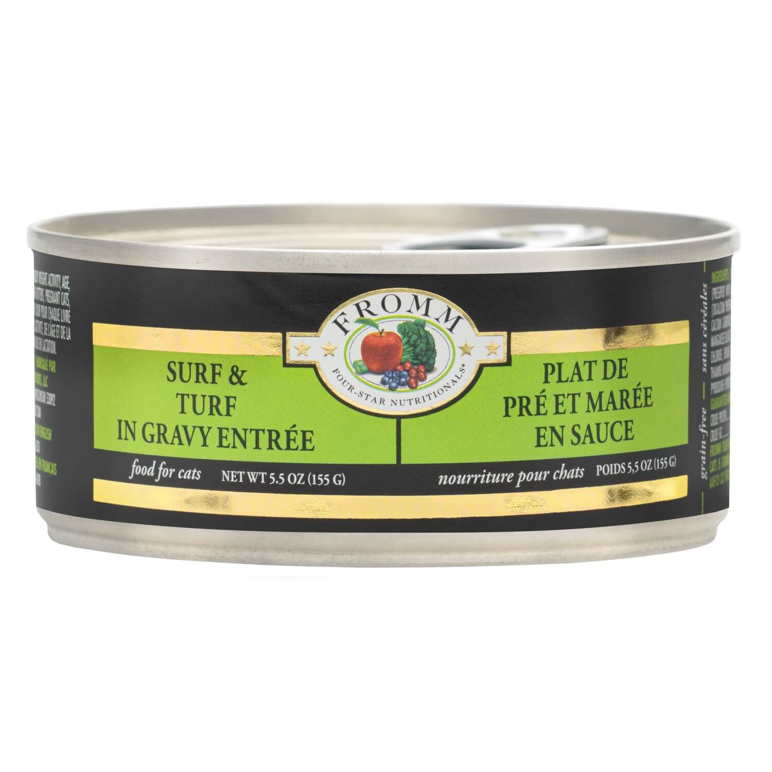 Fromm Four-Star Surf &Turf In Gravy Entr&eacute;e Food For Cats 5.5 Oz