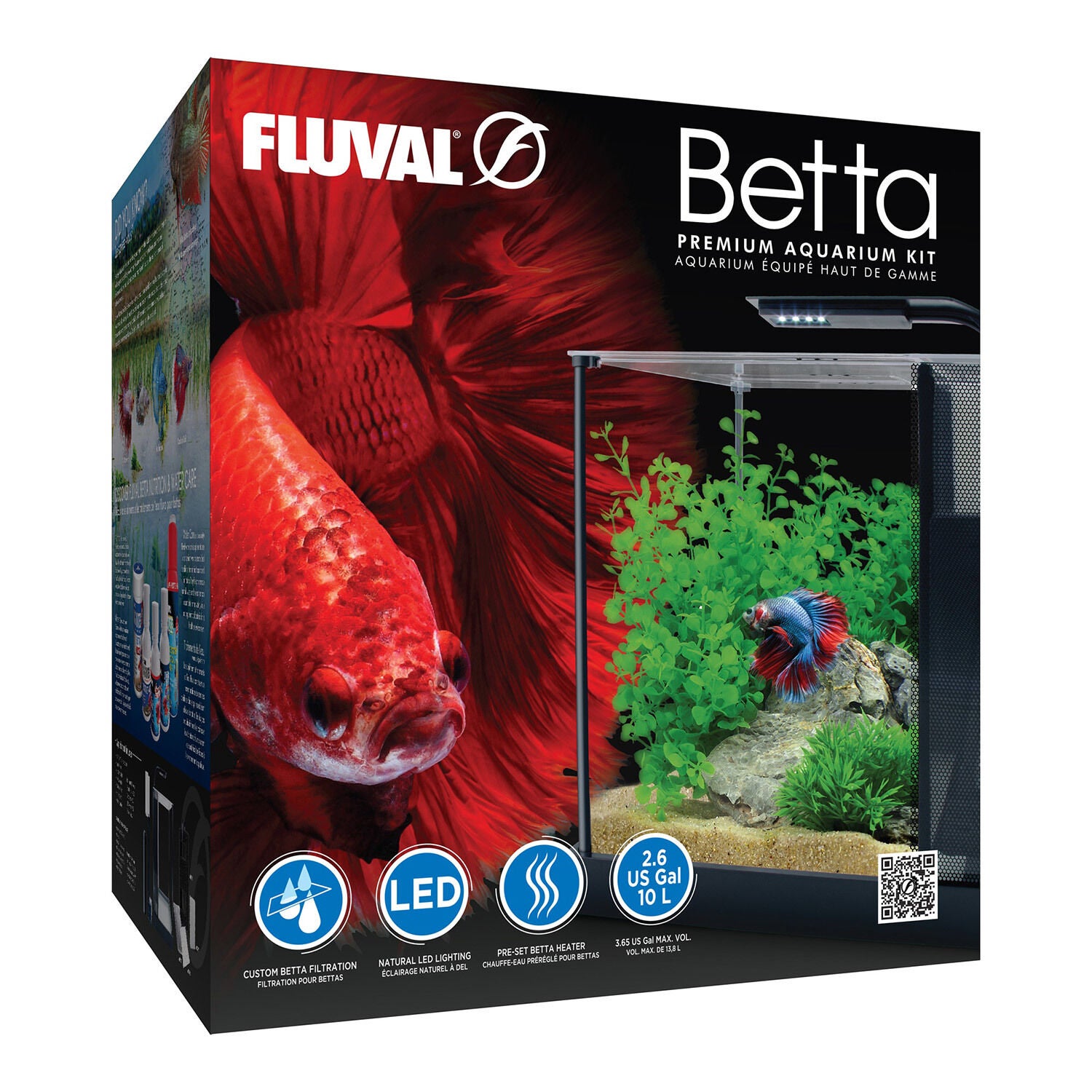Fluval Premium Betta Kit - 10 L (2.6 Us Gal)