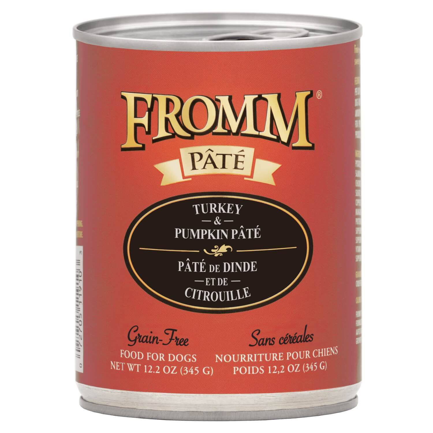 Fromm P&acirc;t&eacute; Turkey & Pumpkin P&acirc;t&eacute; Food For Dogs 12.2 Oz