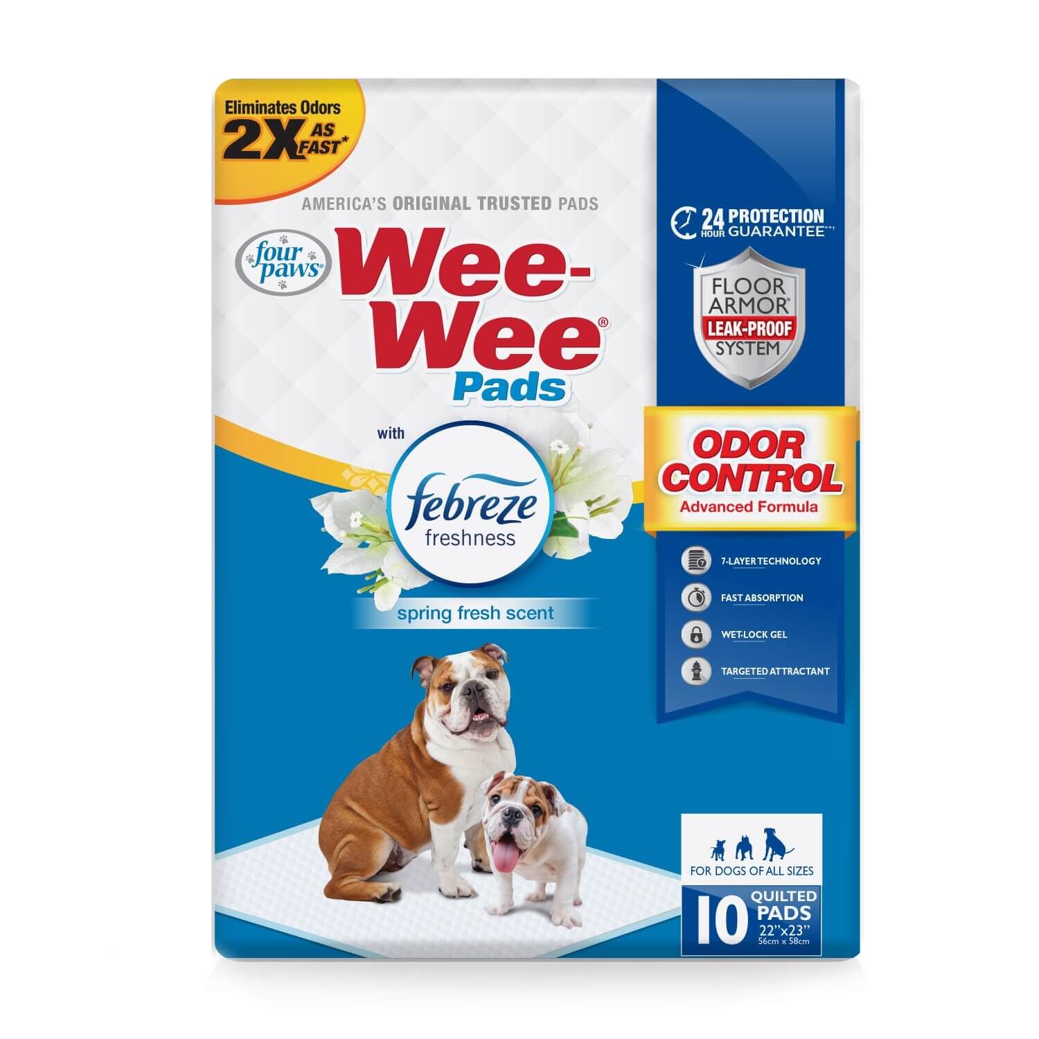 Four Paws Wee-Wee Odor Control With Febreze Freshness Dog Training Pads
