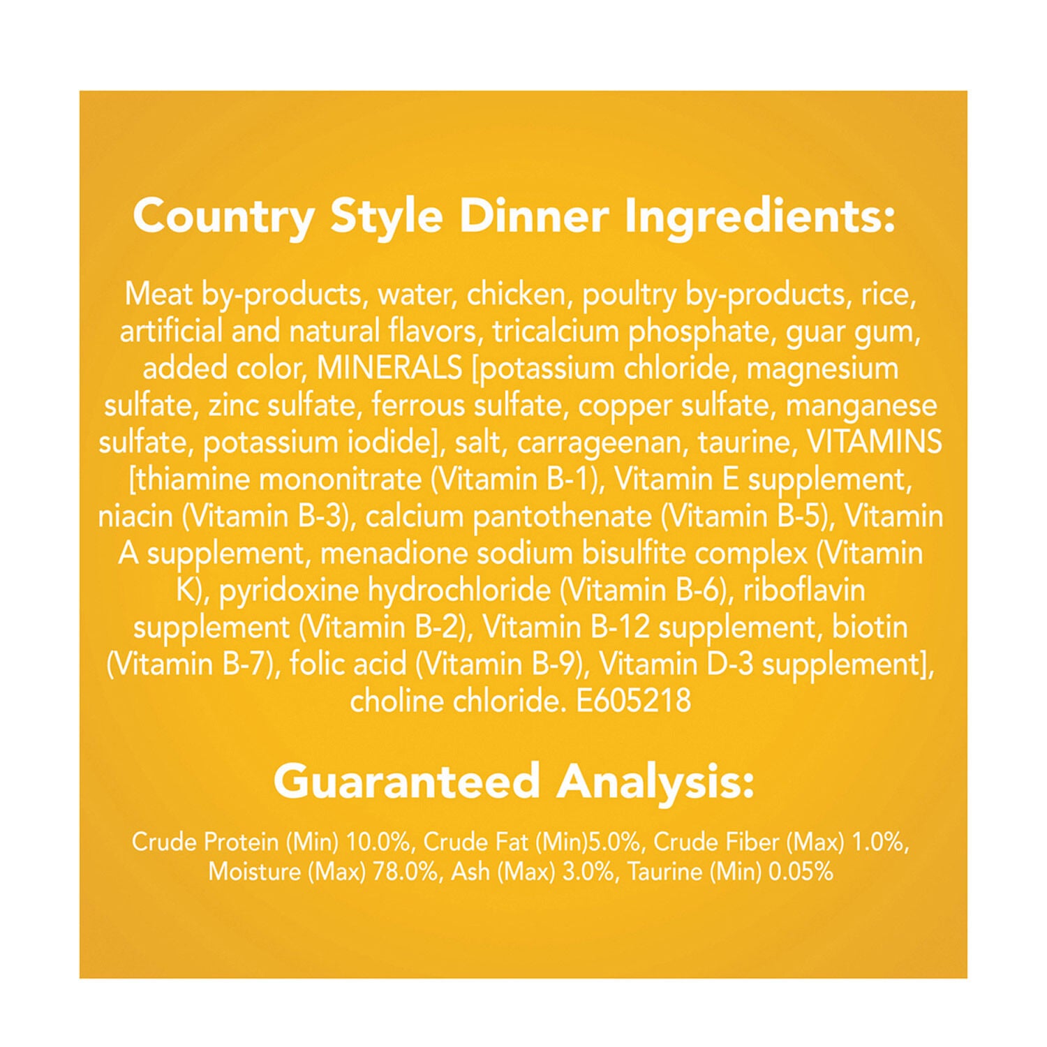 Friskies Country Style Dinner Pate Wet Cat Food