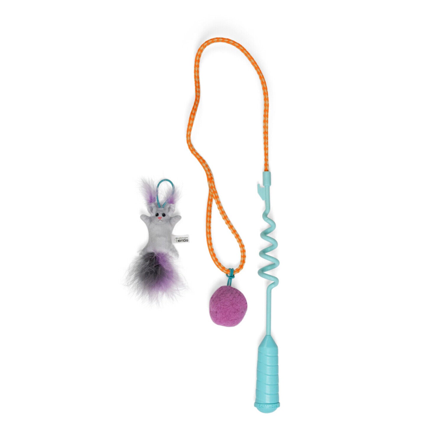 Catstages Catapult Spring Wand & Teaser Cat Toy
