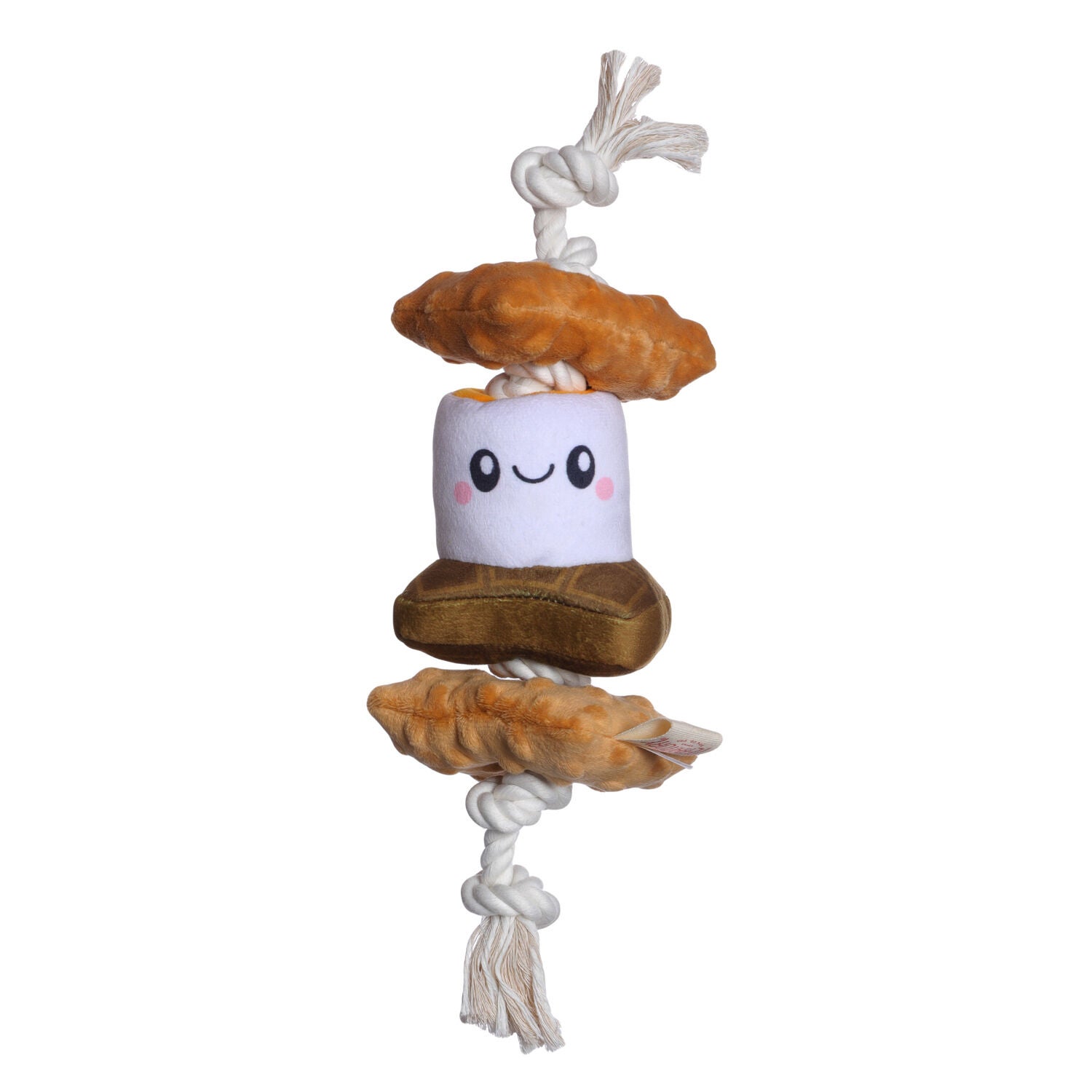 Territory S'mores Squeaker Dog Tug Toy, 13"