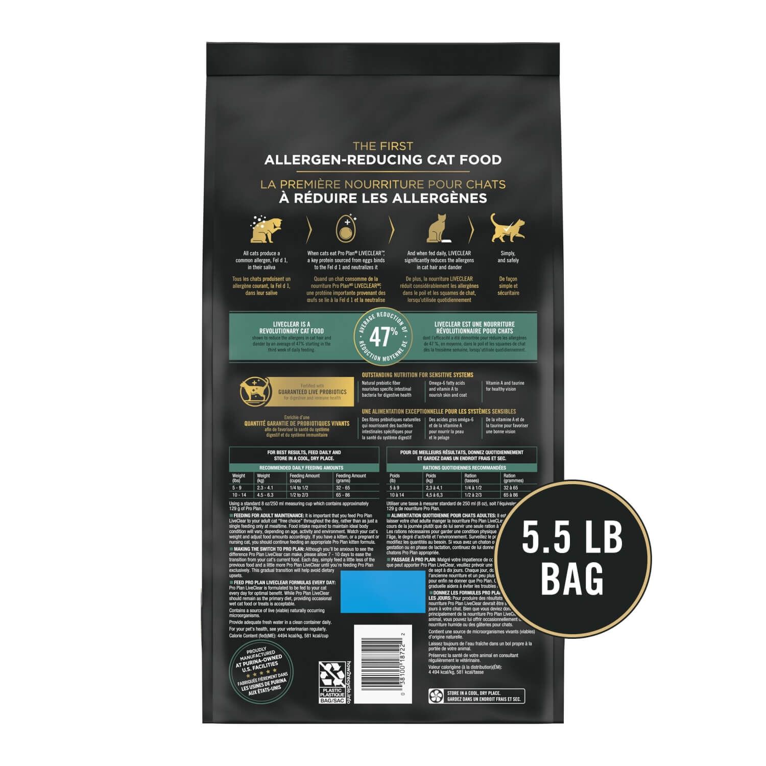 Purina Pro Plan Liveclear Sensitive Skin & Stomach Turkey And Oatmeal Formula Dry Cat Food