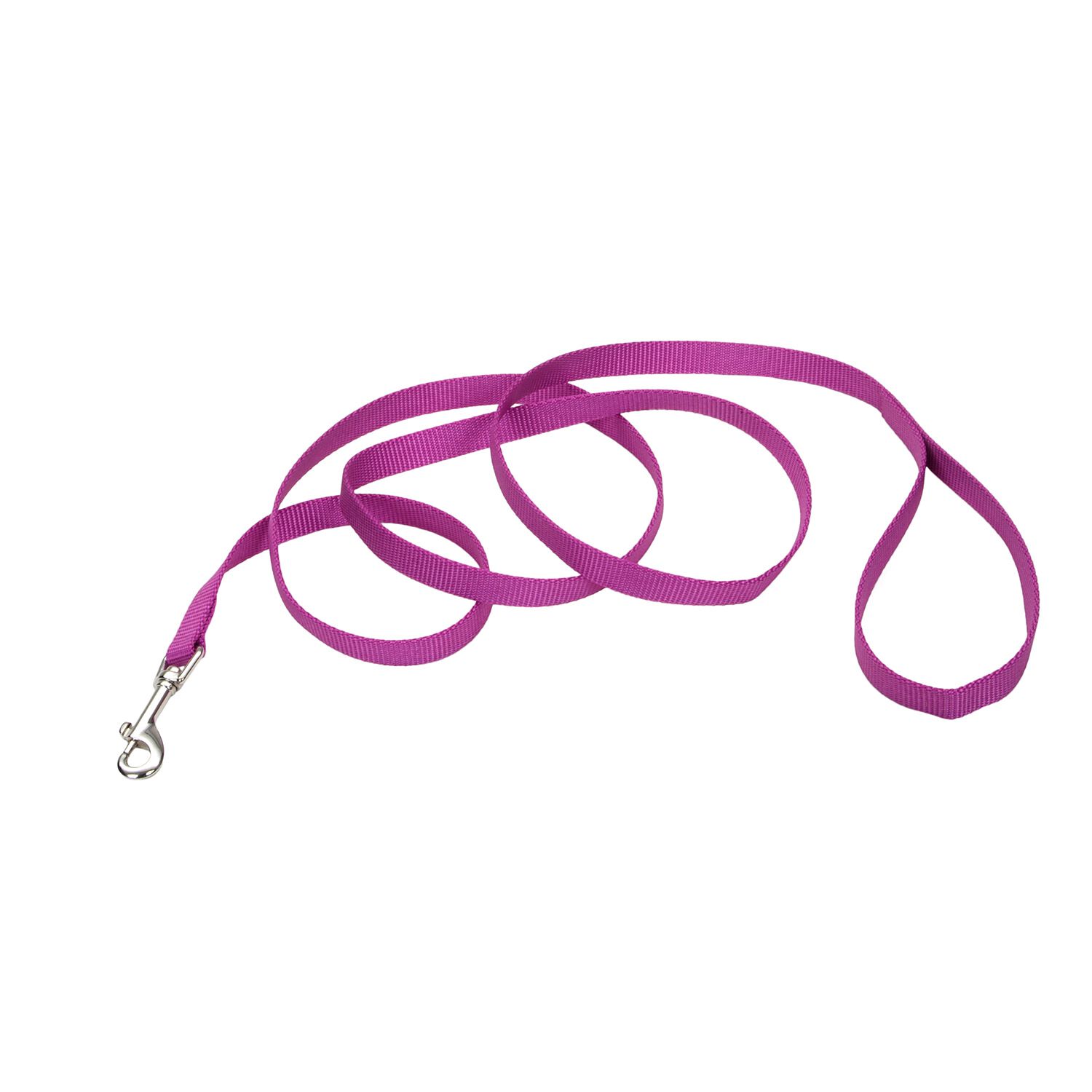 Coastal Pet Products Single-Ply Nylon Dog Leash 5/8" - Orchid