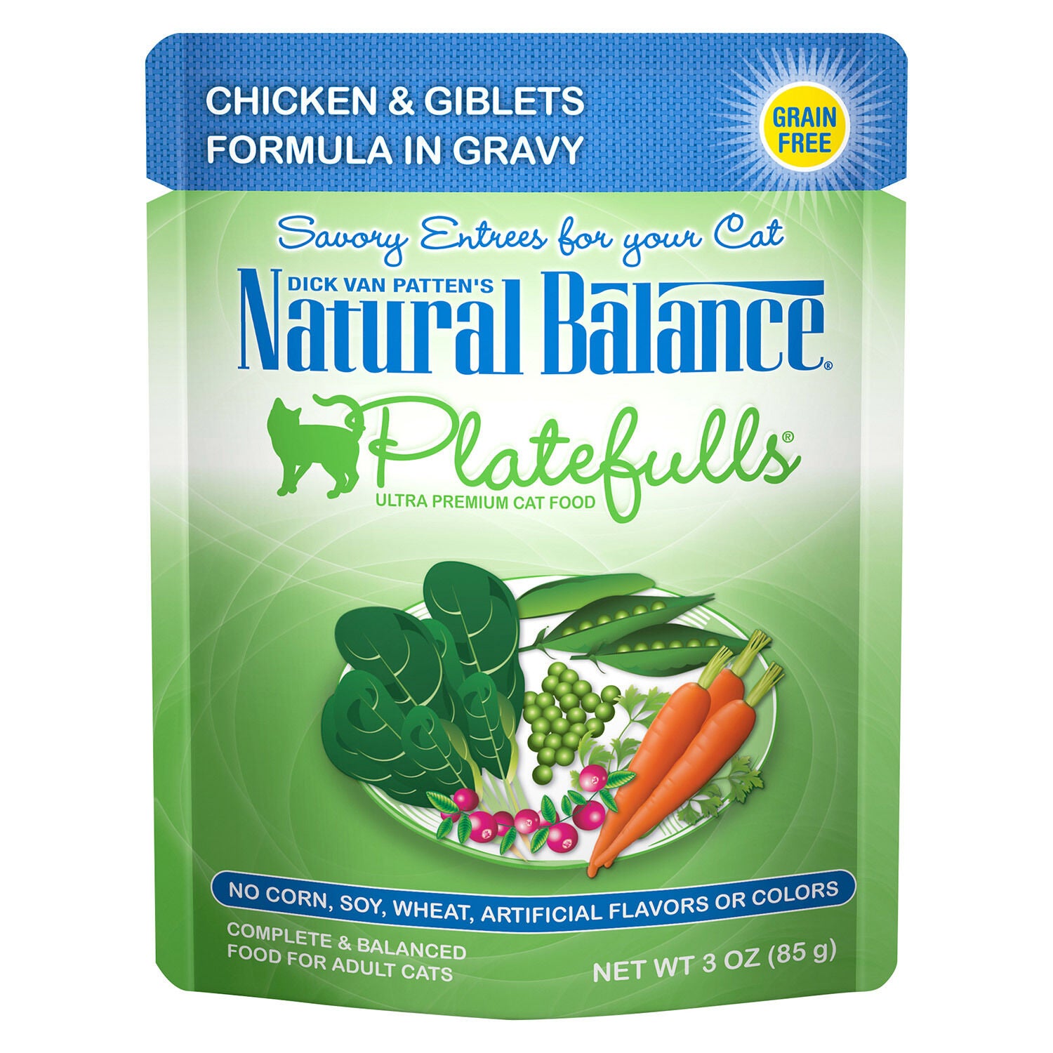 Natural Balance Platefulls Chicken & Giblets Formula In Gravy Cat Food