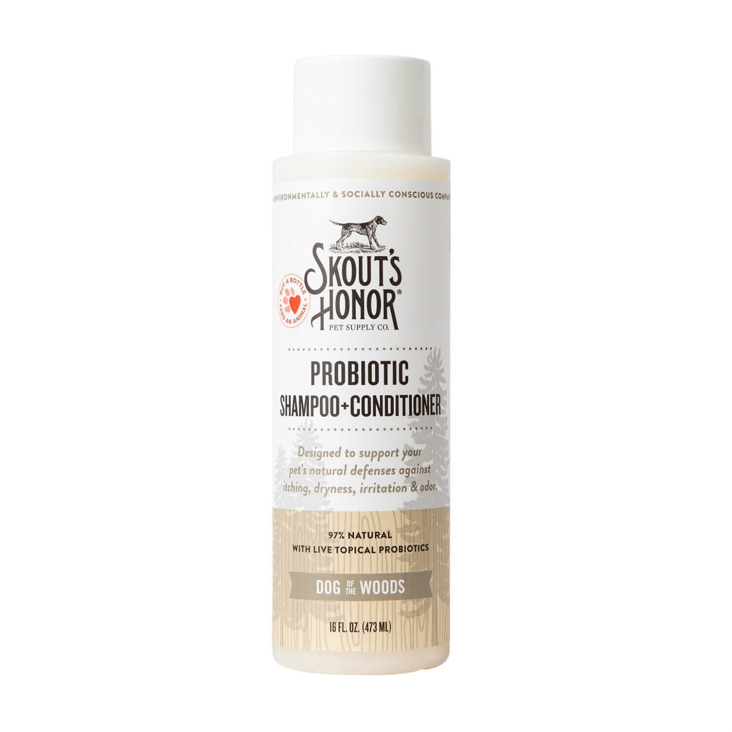 Skout's Honor Probiotic Shampoo And Conditioner Dog Wood