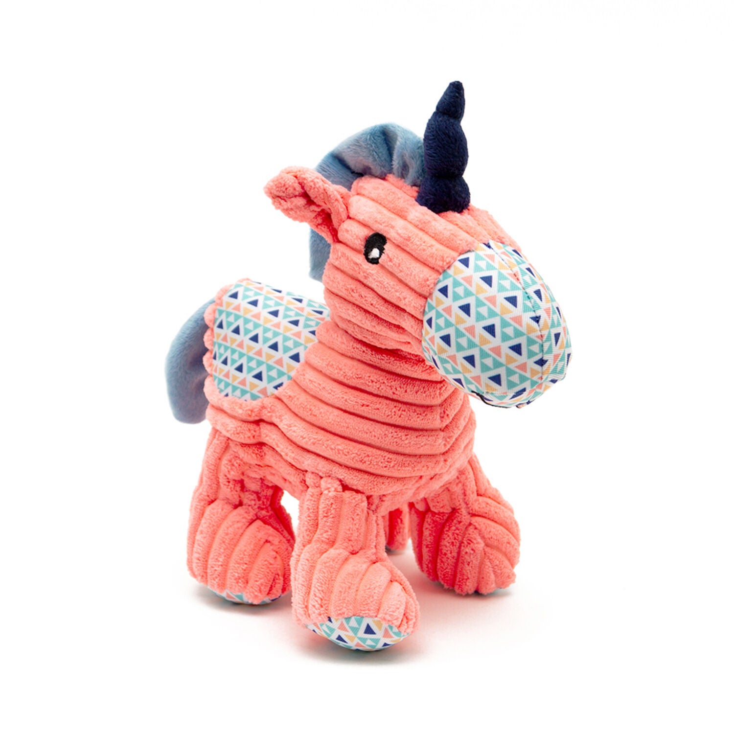 Great & Small Cuddle Me Knot Plush Unicorn Dog Squeaky Toy