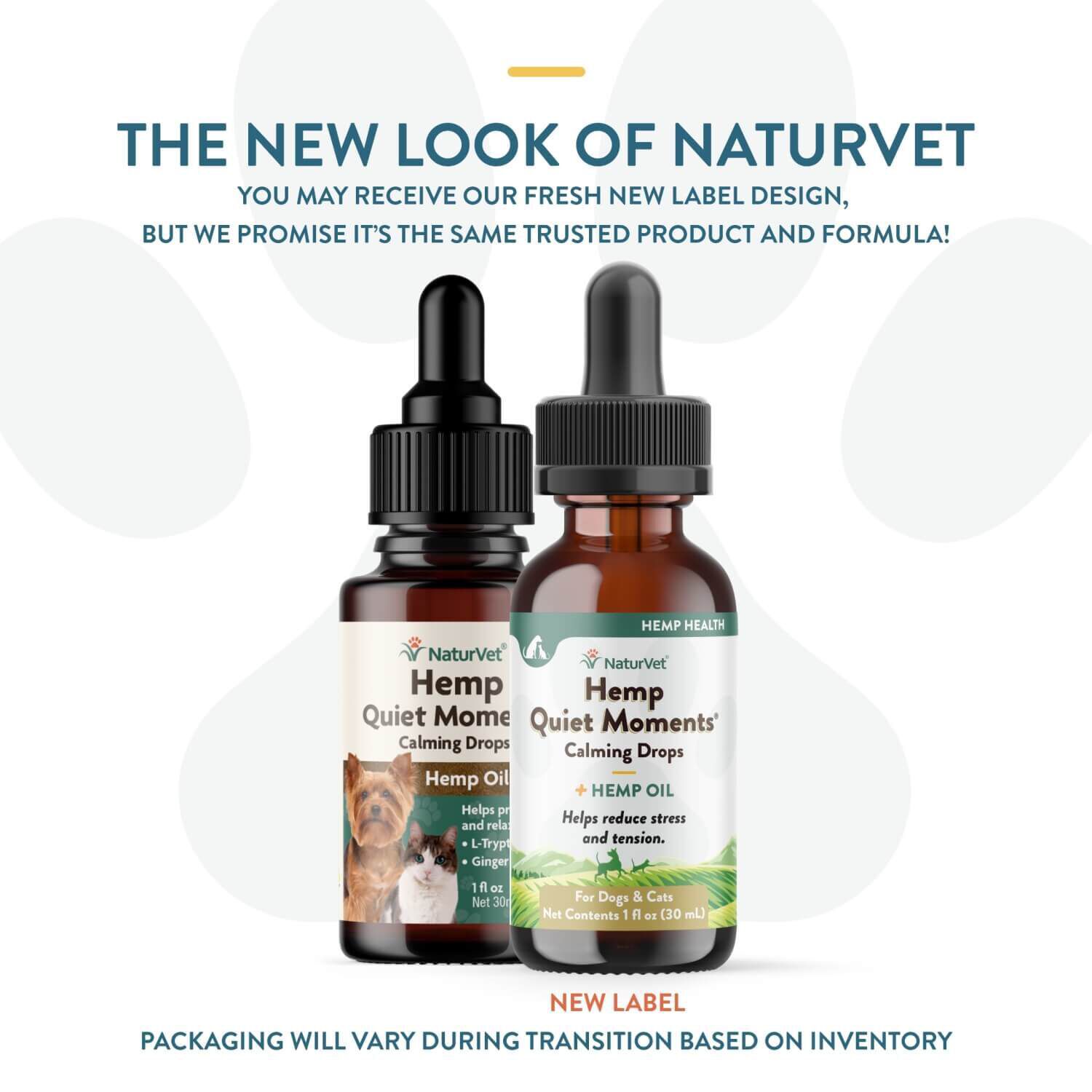 Naturvet Hemp Quiet Moments Calming Aid Drops For Dogs & Cats