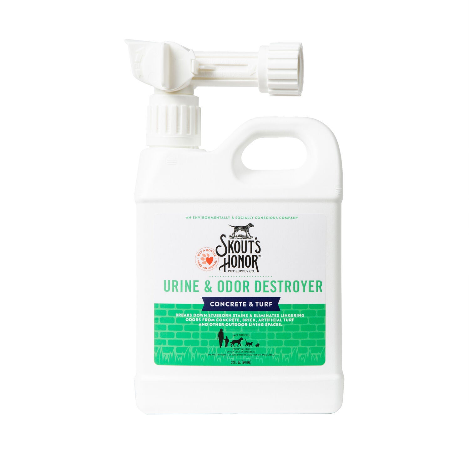 Skout's Honor Urine & Odor Destroyer Concrete & Turf Cleaner, 32-Oz
