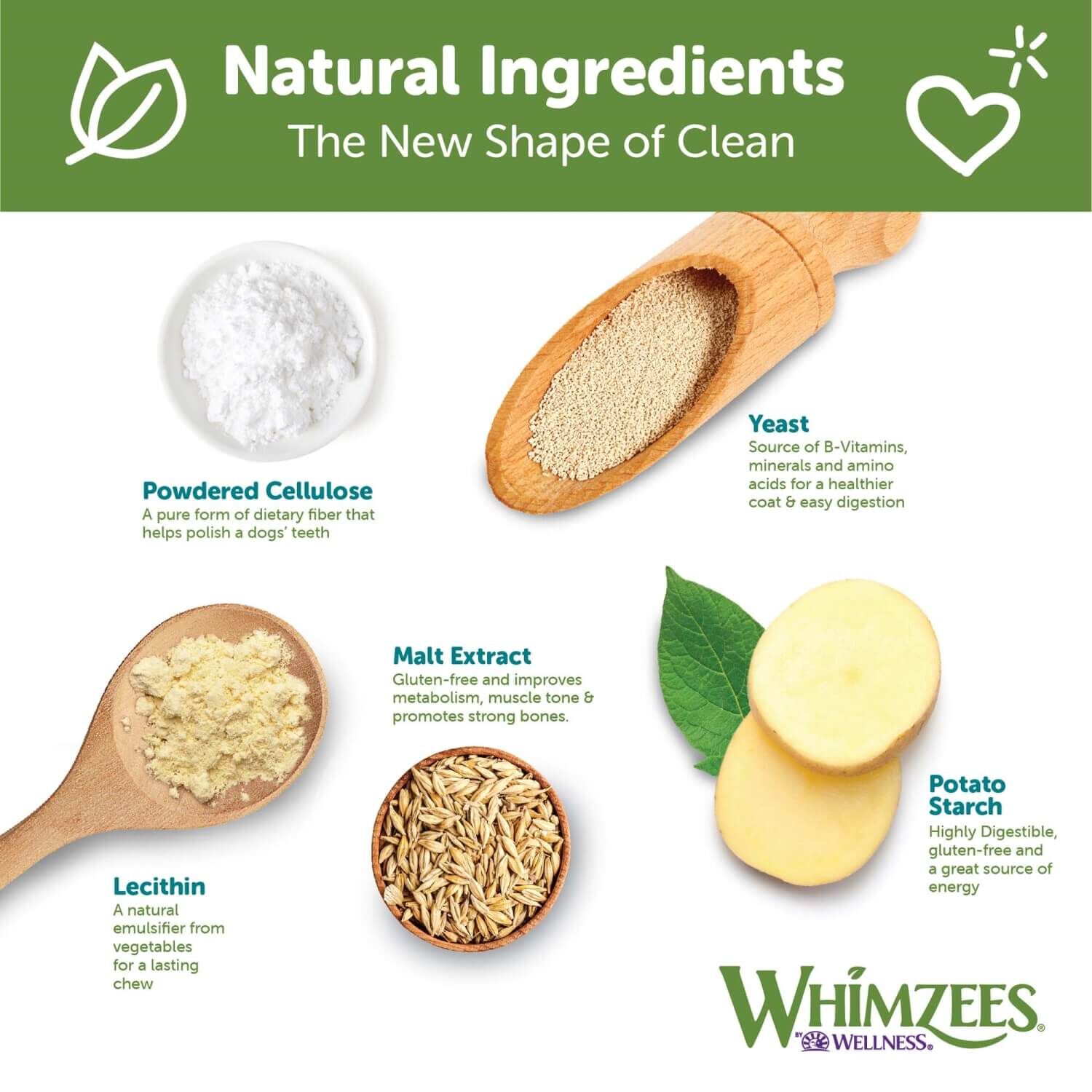 Whimzees Puppy Natural Grain Free Dental Chews For Dogs, Extra Small/Small Breed, 30 Count