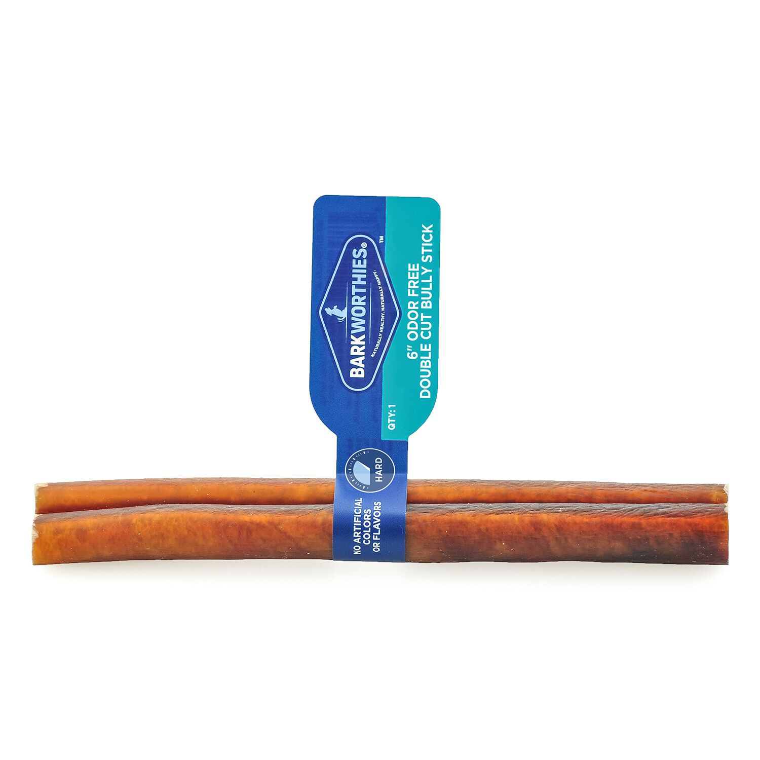 Barkworthies Odor Free Double Cut Bully Stick Dog Treat