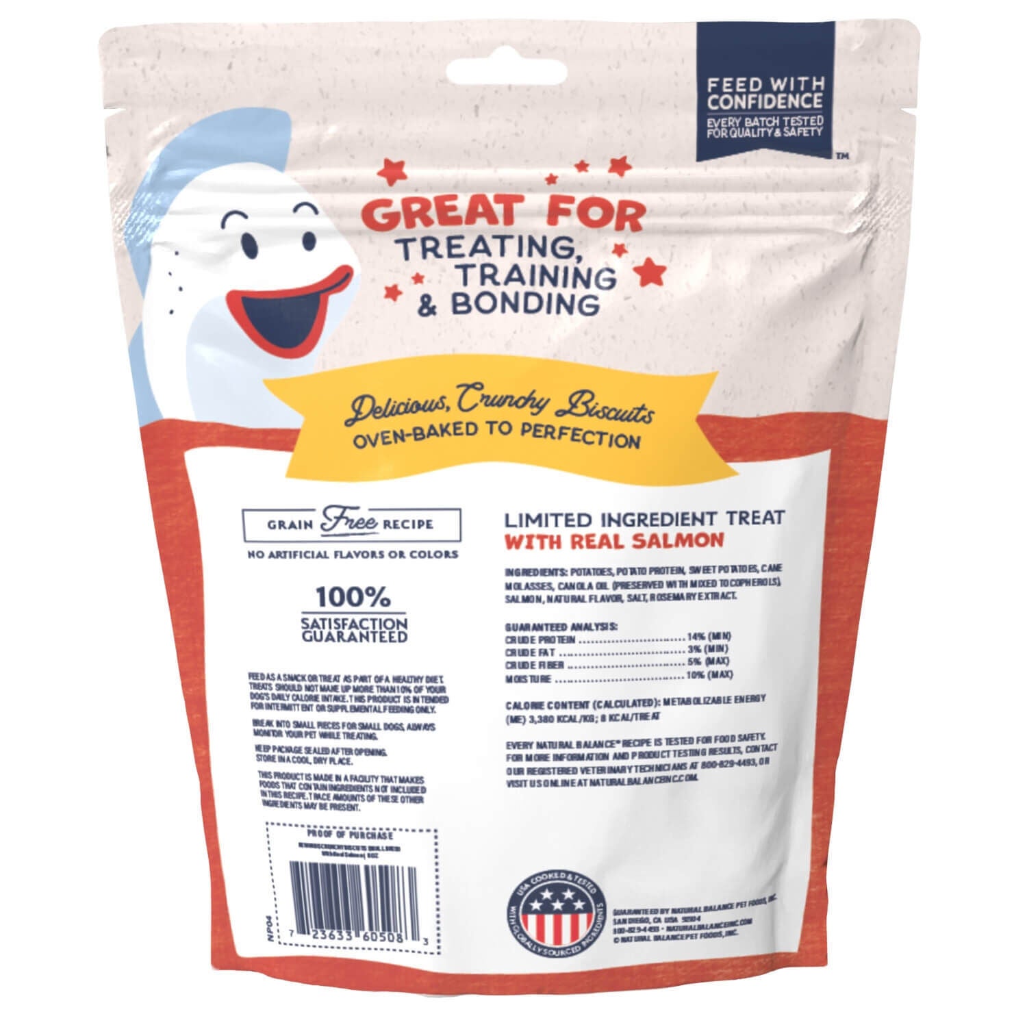 Natural Balance Rewards Limited Ingredient Crunchy Small Dog Treats, Salmon