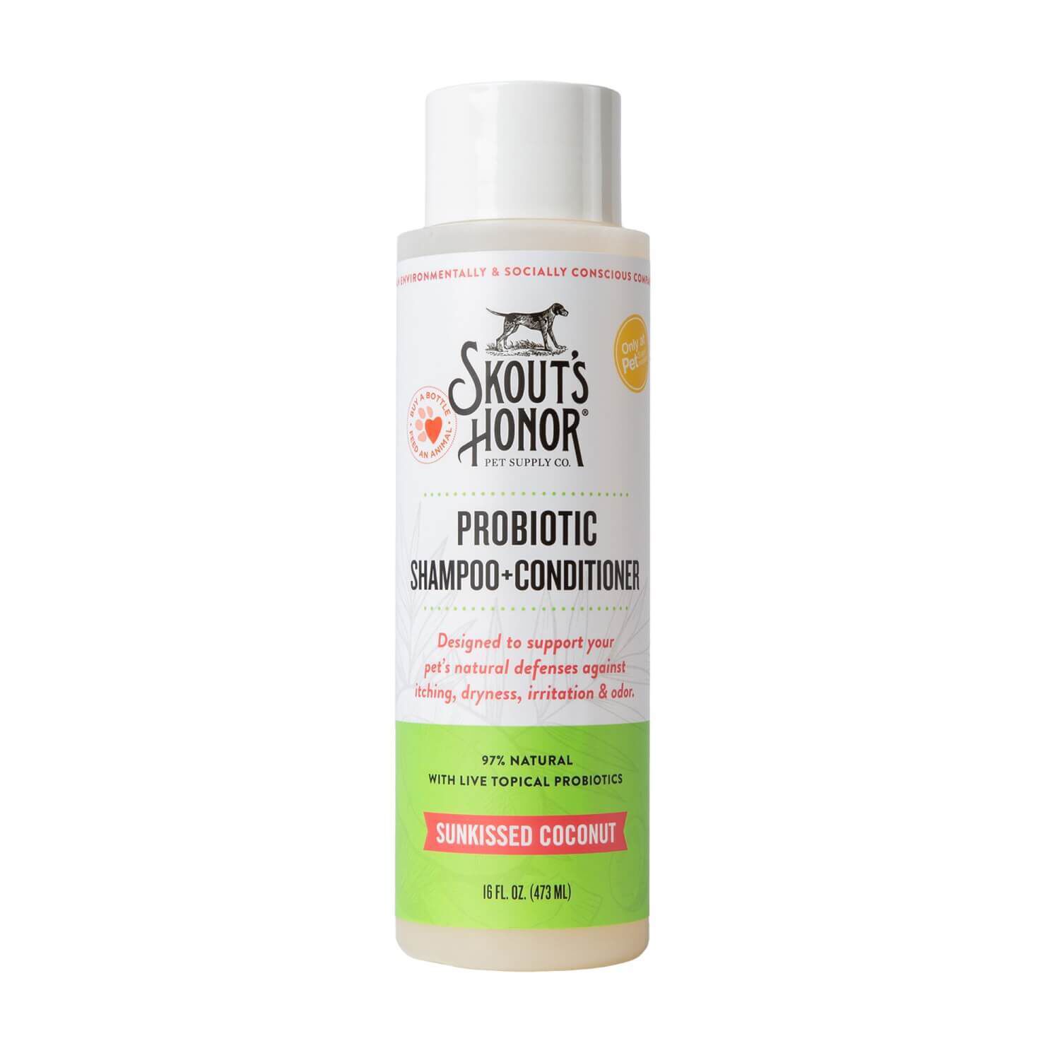 Skout's Honor Probiotic Shampoo & Conditioner For Dogs, Sunkissed Coconut