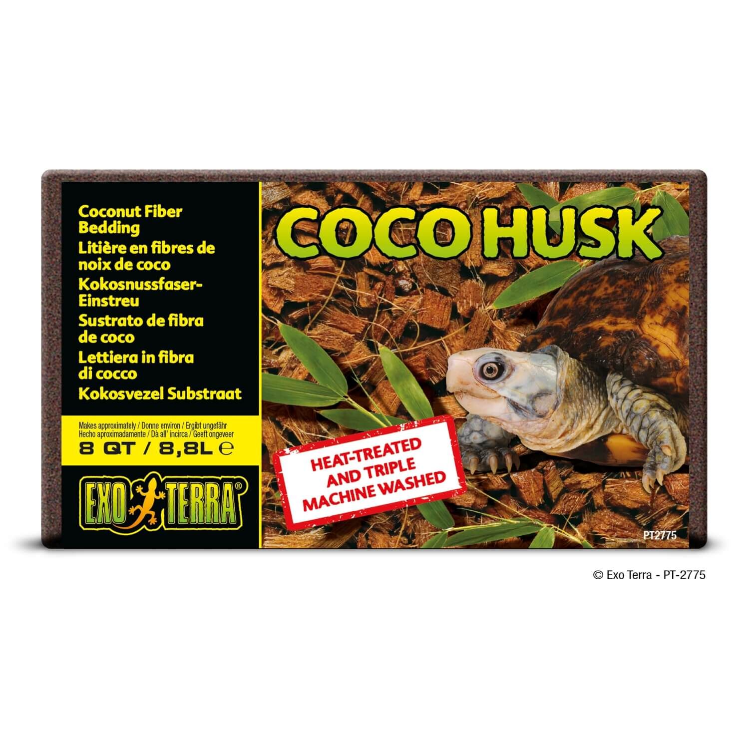 Exo Terra Coco Husk Compressed Terrarium Bedding, 8Qt