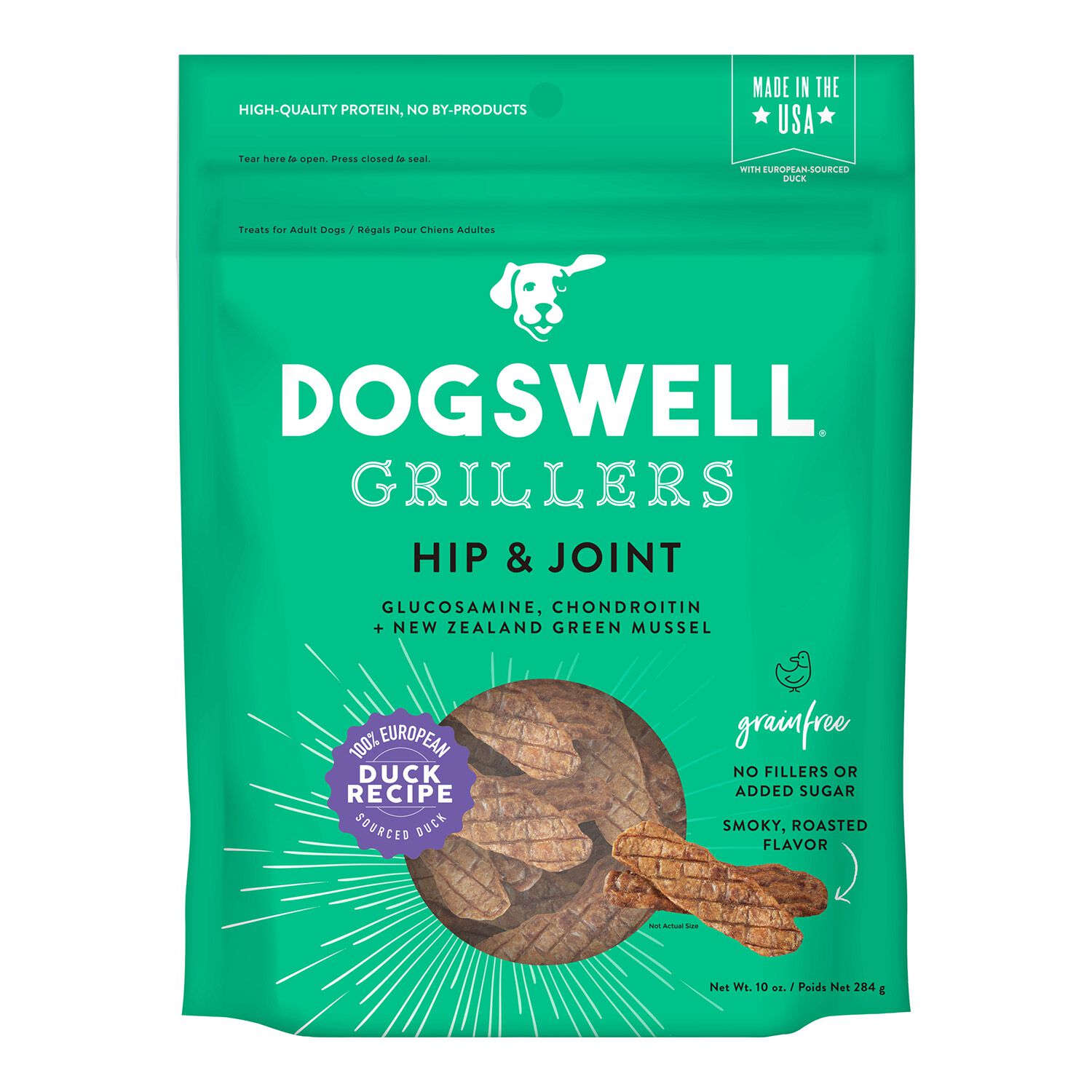 Dogswell Hip & Joint Grain-Free Duck Grillers Dog Treat