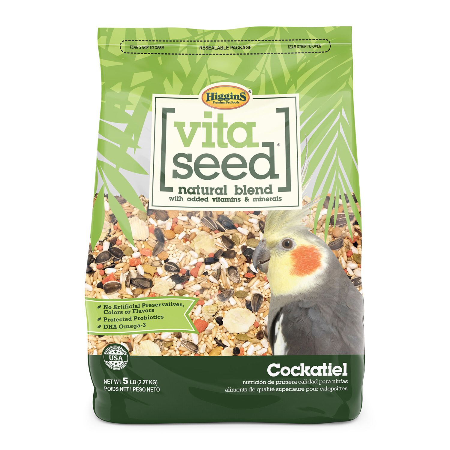 Higgins Vita Seed Cockatiel Bird Food