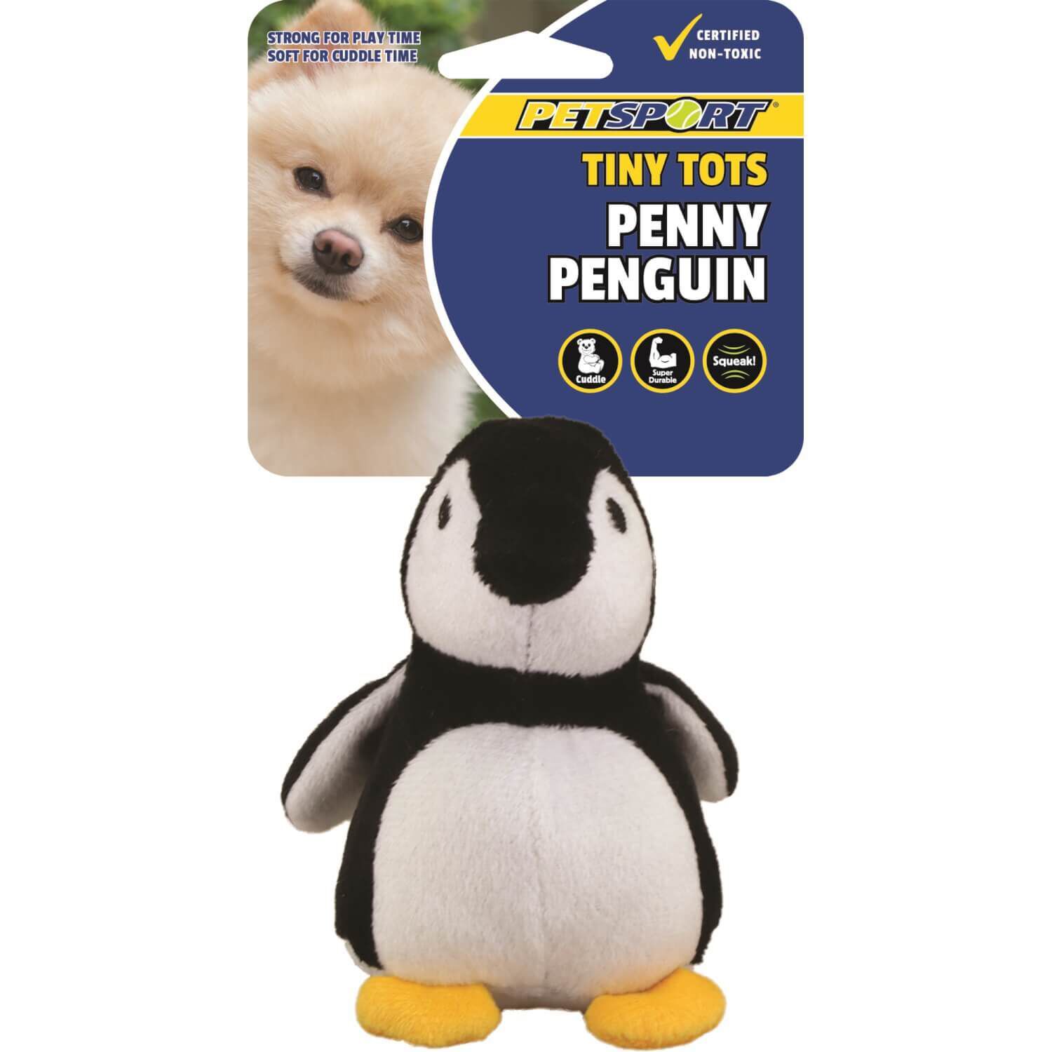 Petsport Tiny Tots Penny Penguin Dog Toy