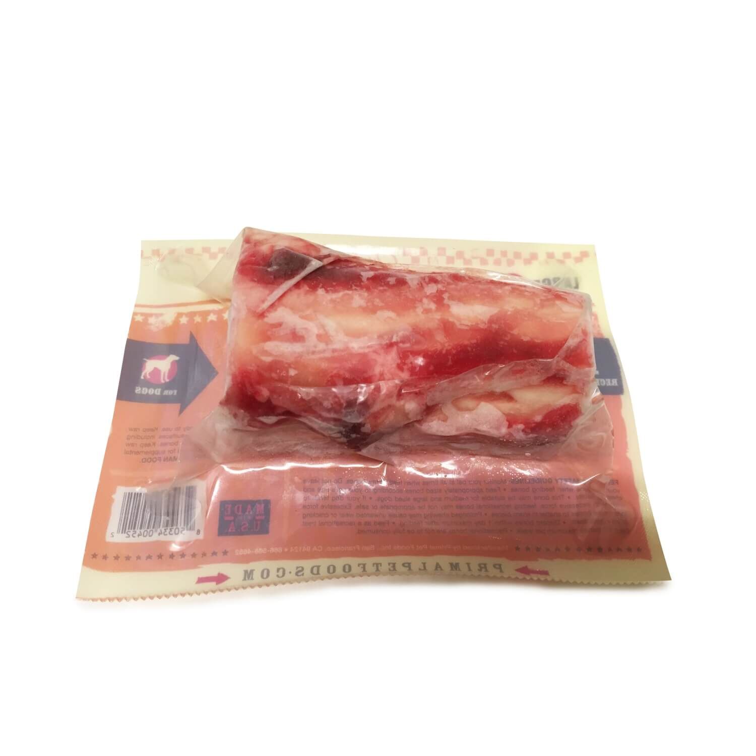 Primal Raw Recreational Bones Frozen Dog Treat, Beef Marrow