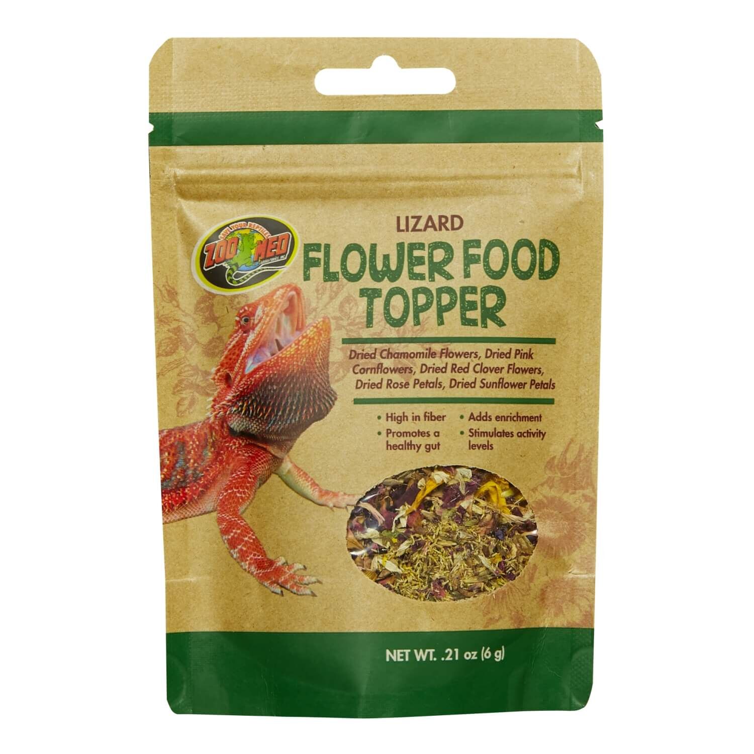 Zoo Med Lizard Flower Food Topper, .21 Oz