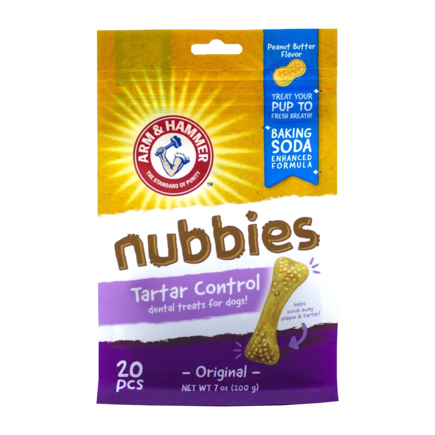 Arm & Hammer Nubbies Peanut Butter Flavor Dental Dog Treats