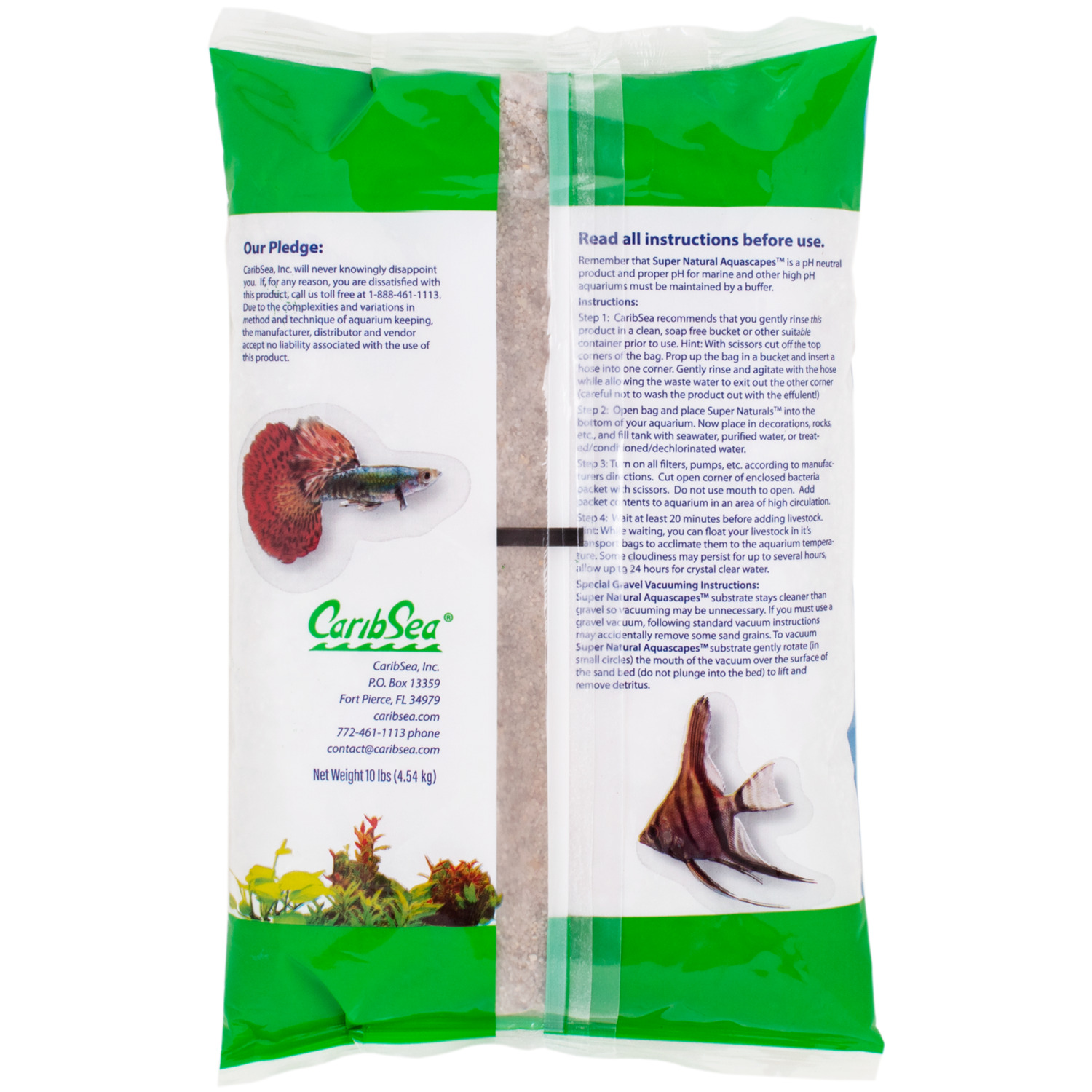 Carib Sea Super Natural Aquascapes Torpedo Beach Aquarium Sand, 10 Lb