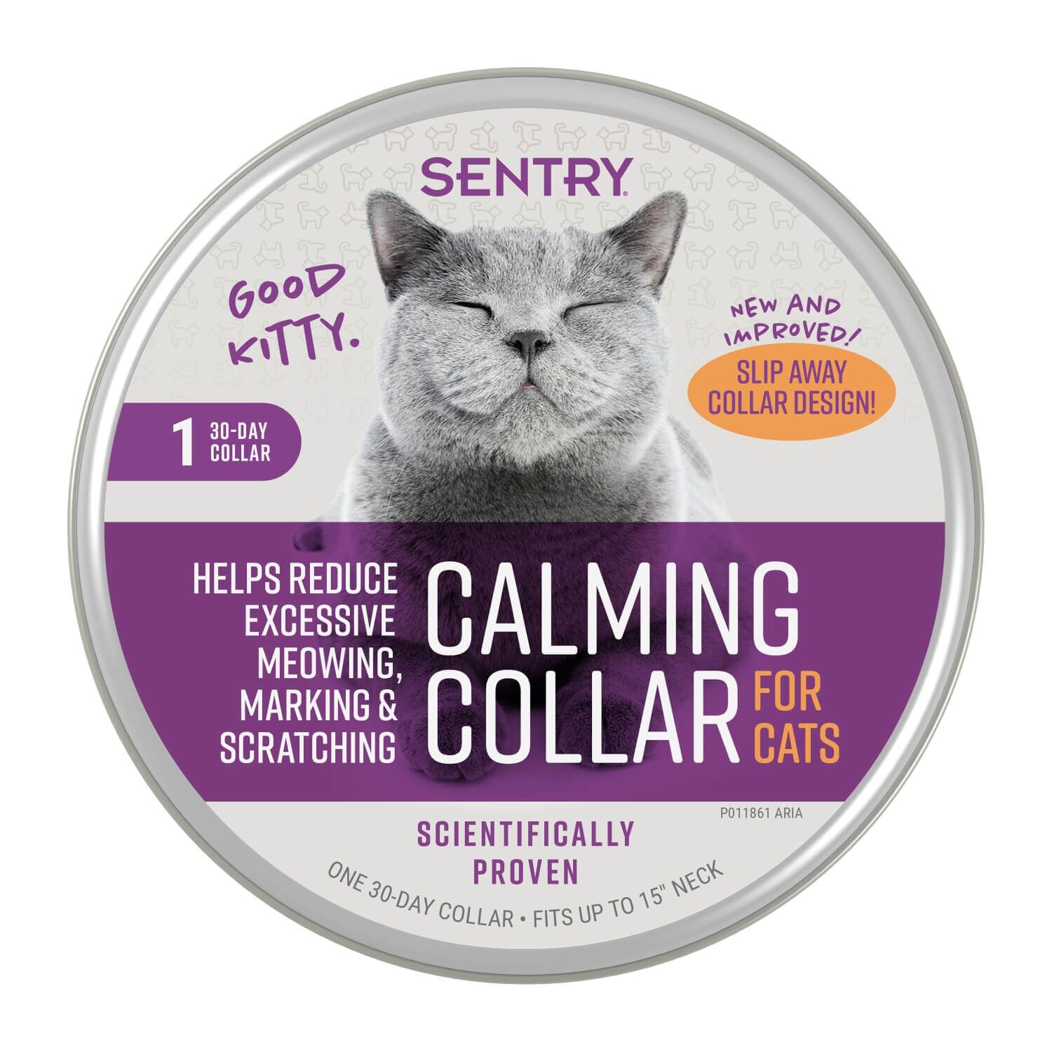 Sentry Calming Cat Collar, One Size, 1 Each