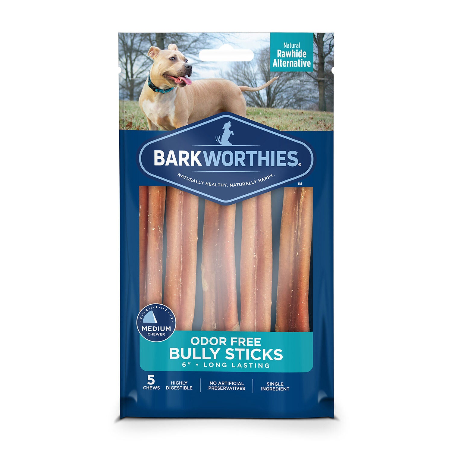 Barkworthies 6" Bully Sticks Dog Treat