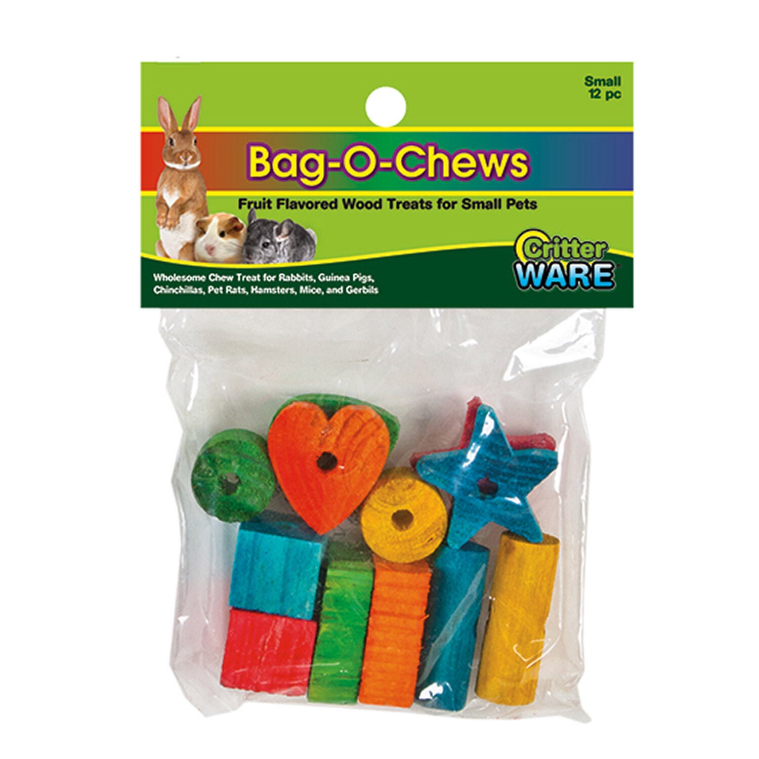 Critterware Bag-O-Chews Fruit Flavored Small Animal Toys