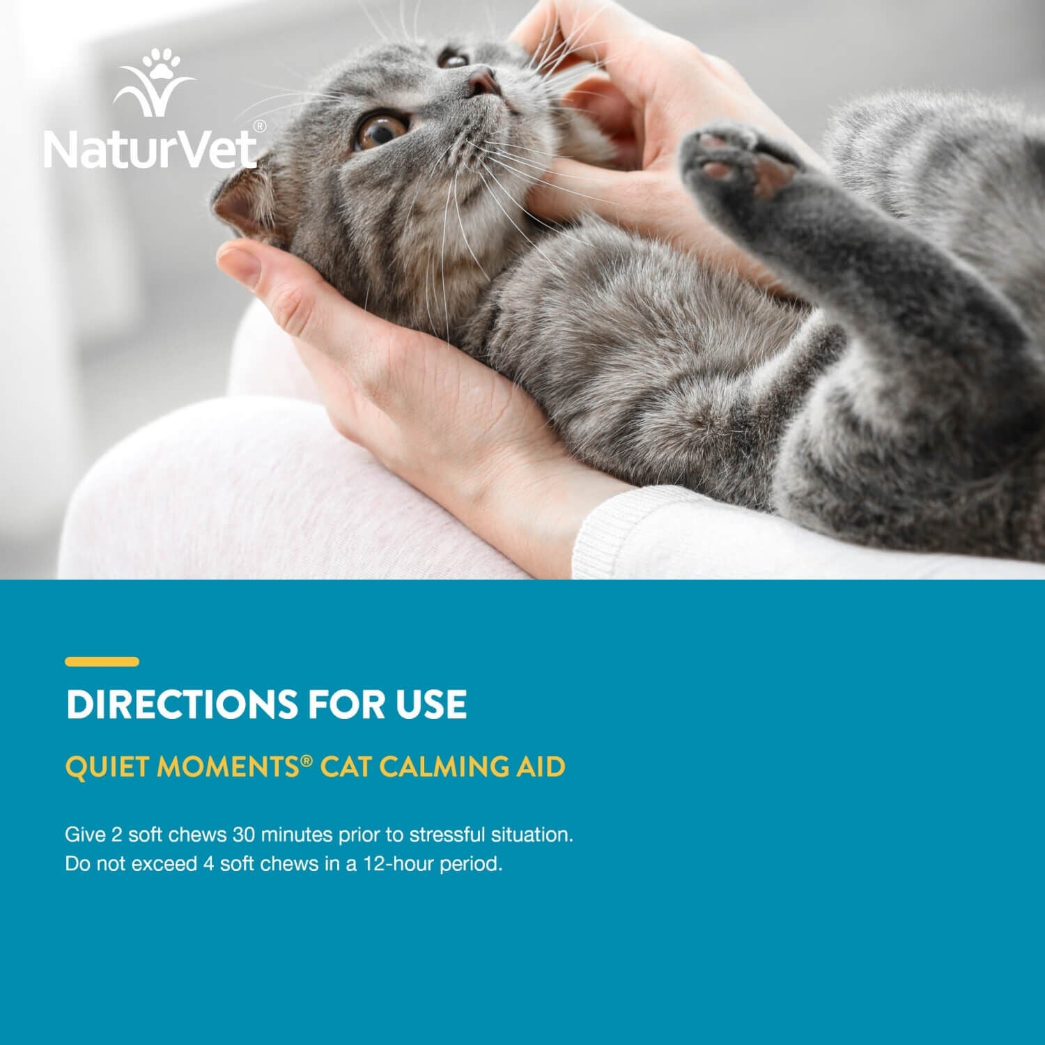 Naturvet Quiet Moments Calming Aid Cat Soft Chews With Melatonin