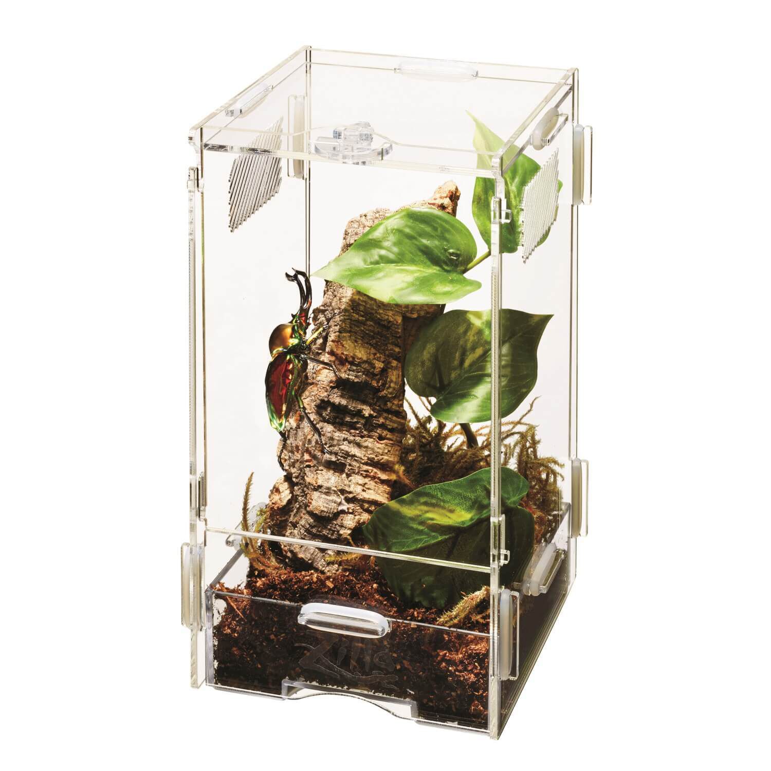 Zilla Micro Habitat Terrarium With Locking Latch, Arboreal, Small