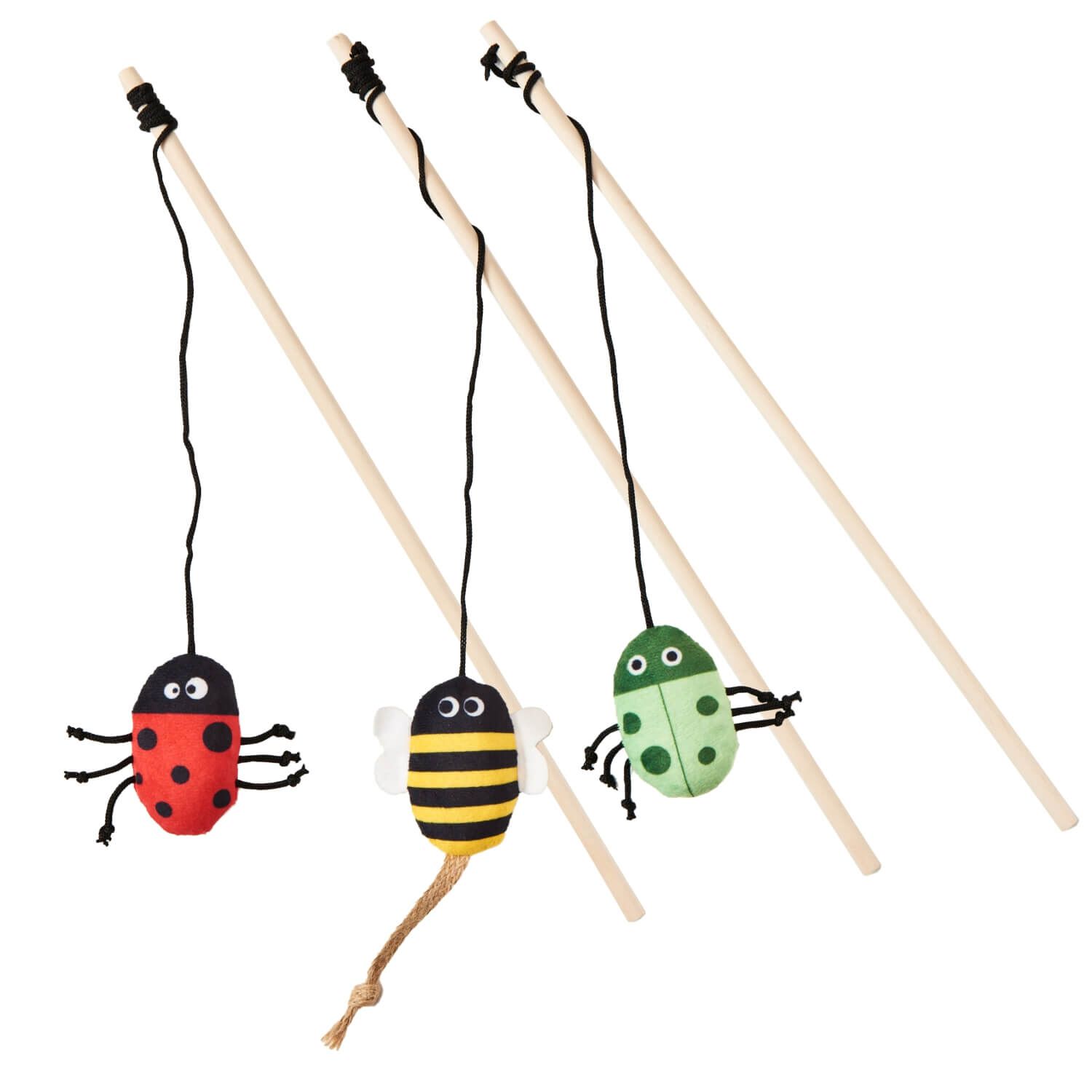 Spot Love The Earth Insect Teaser Wand Catnip Cat Toy - Assorted Characters