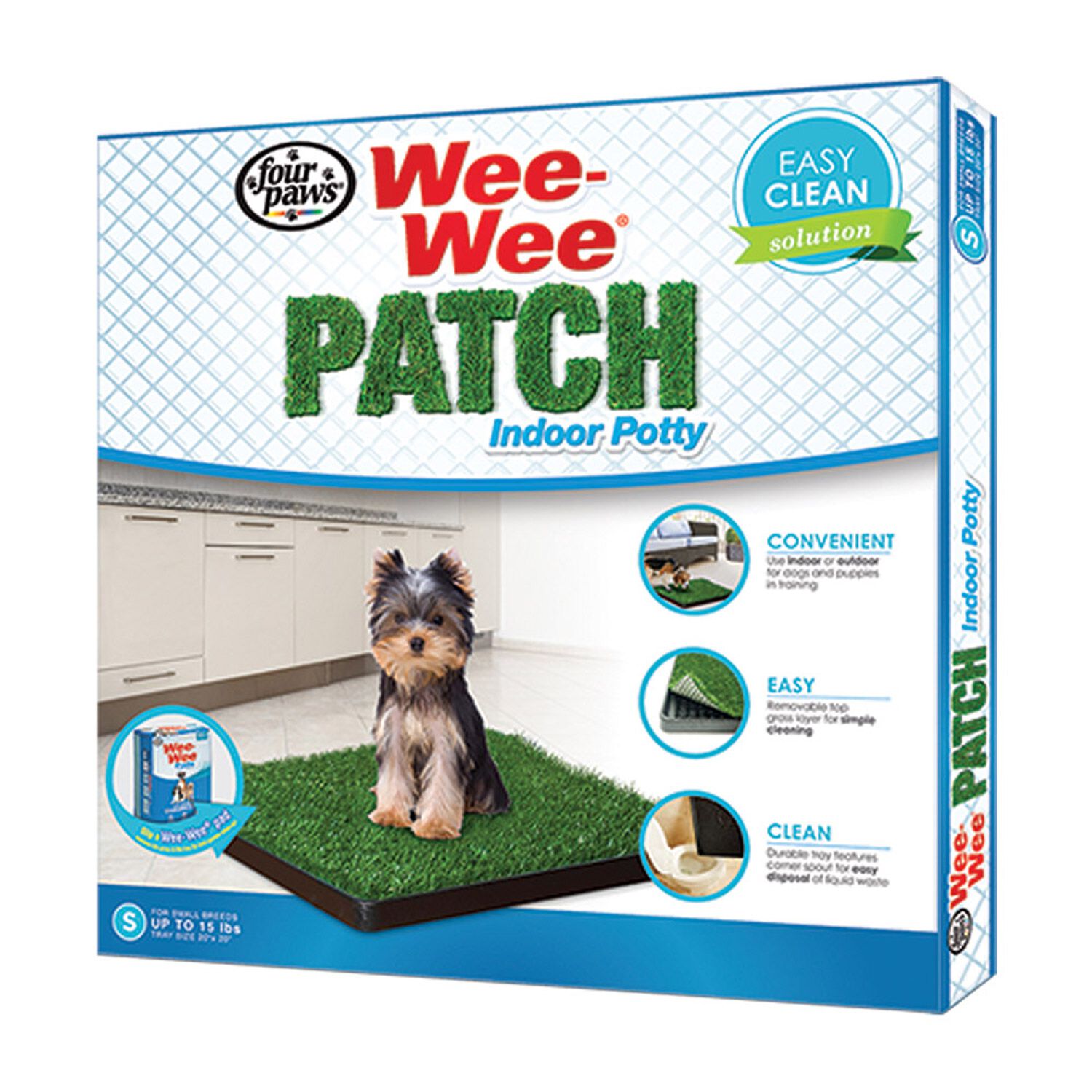 Four Paws Wee-Wee Dog Grass Patch Tray Indoor Potty Spot, Medium, 30"