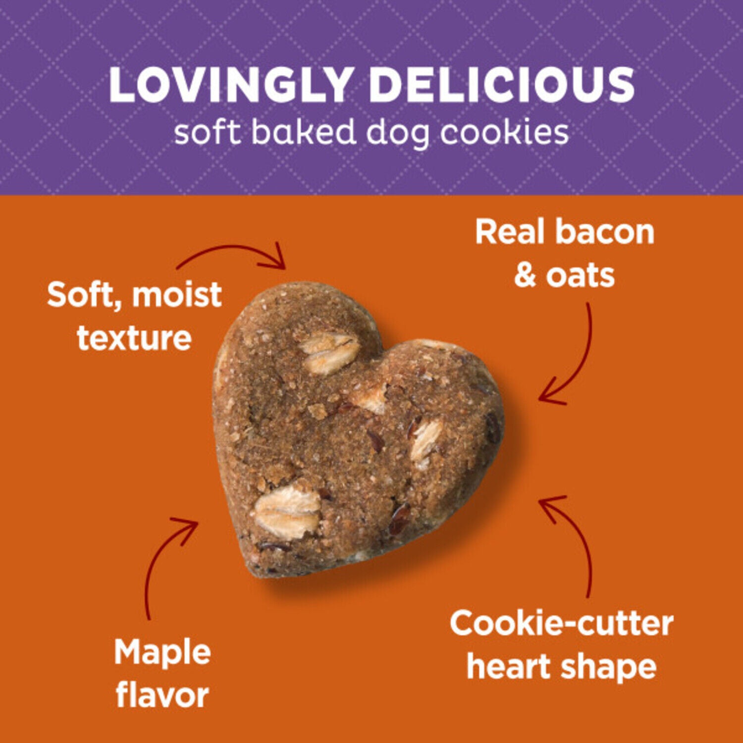 Old Mother Hubbard Wholesome Indulgences Bacon, Oats & Maple Flavor Natural Dog Treats, 10 Ounces